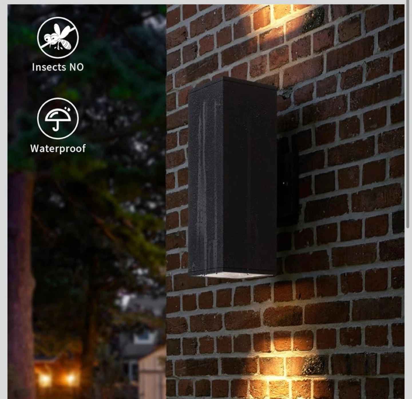 Modern Outdoor Porch Light Patio Light - Matte Black 14" OPL - photo 3