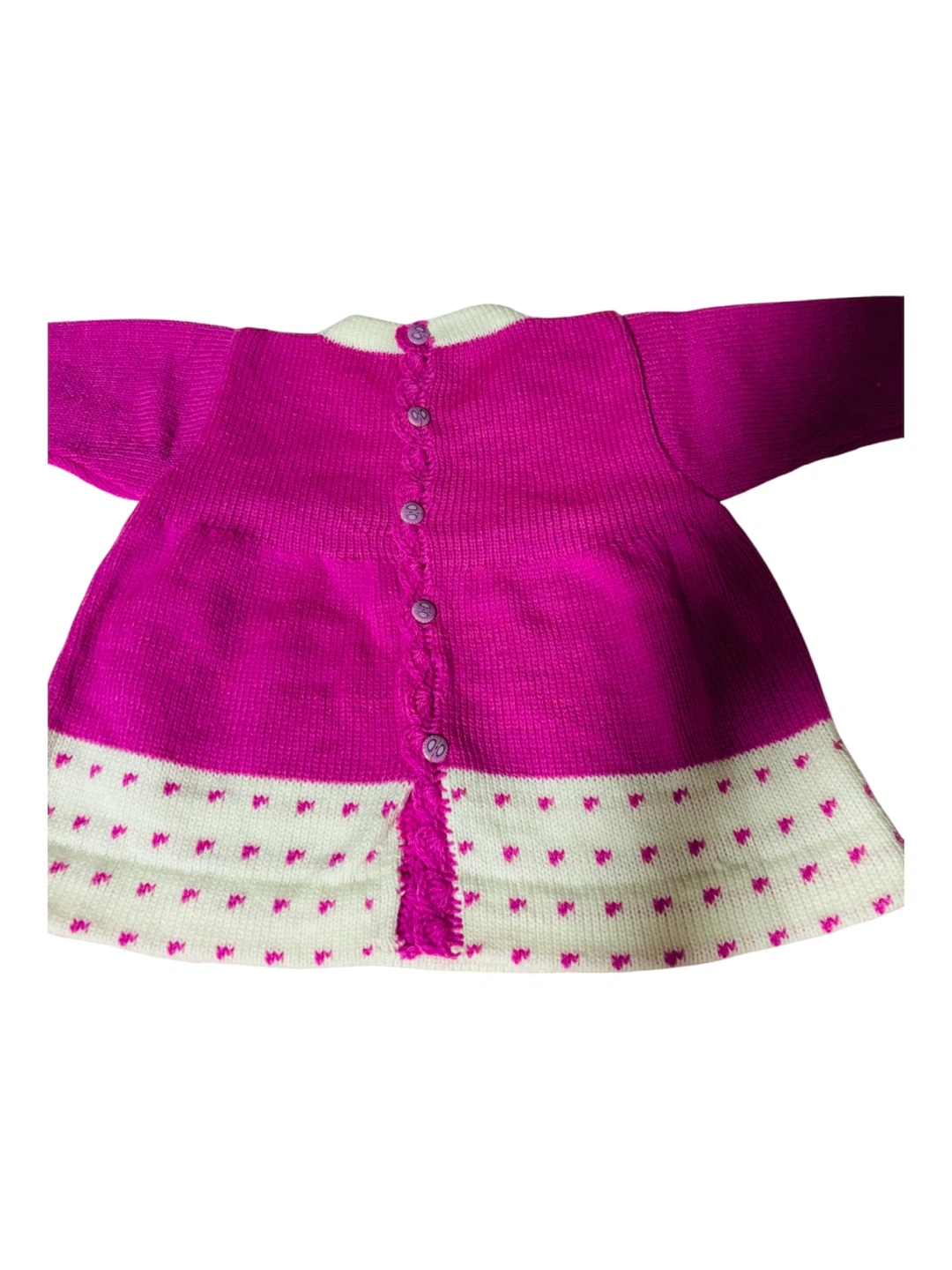 Baby sweater Dress, Hat, and Socks Set - photo 3