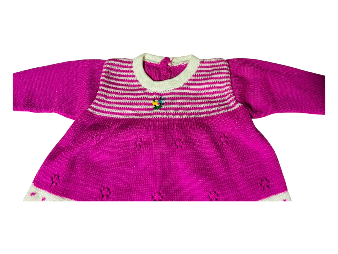 Baby sweater Dress, Hat, and Socks Set - photo 2