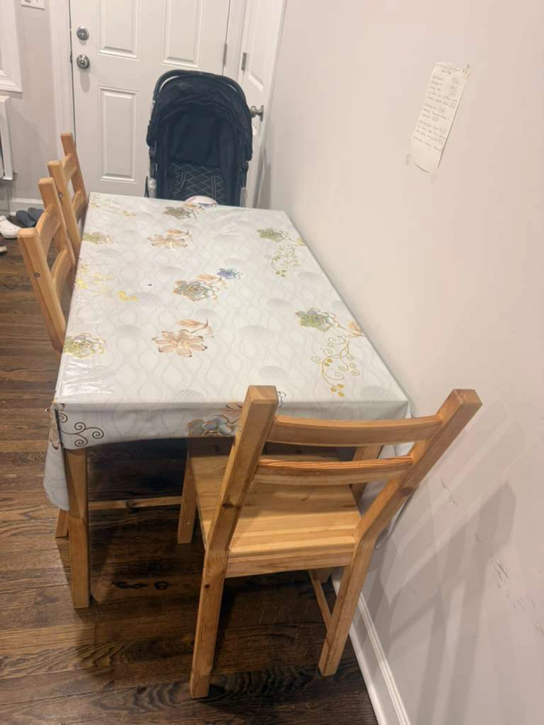 Wooden Dining Table with Chairs