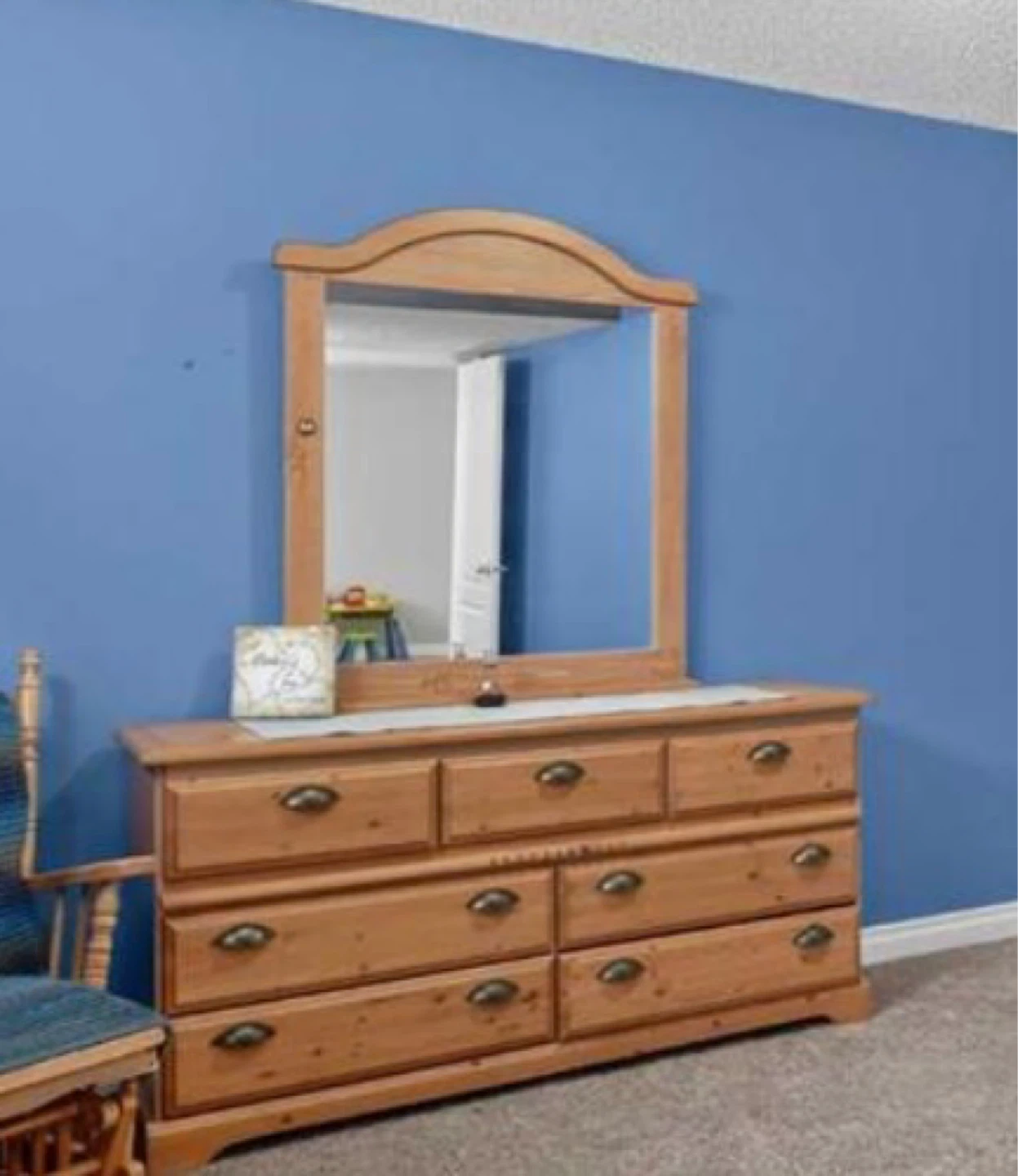 Bedroom Set – Bed Frame + Dresser + Mirror + Nightstand - photo 2