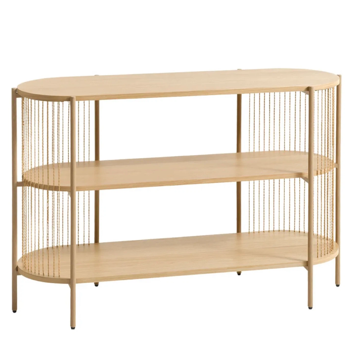 Wood and Metal 3-Tier Shelf Unit / Sideboard - photo 4