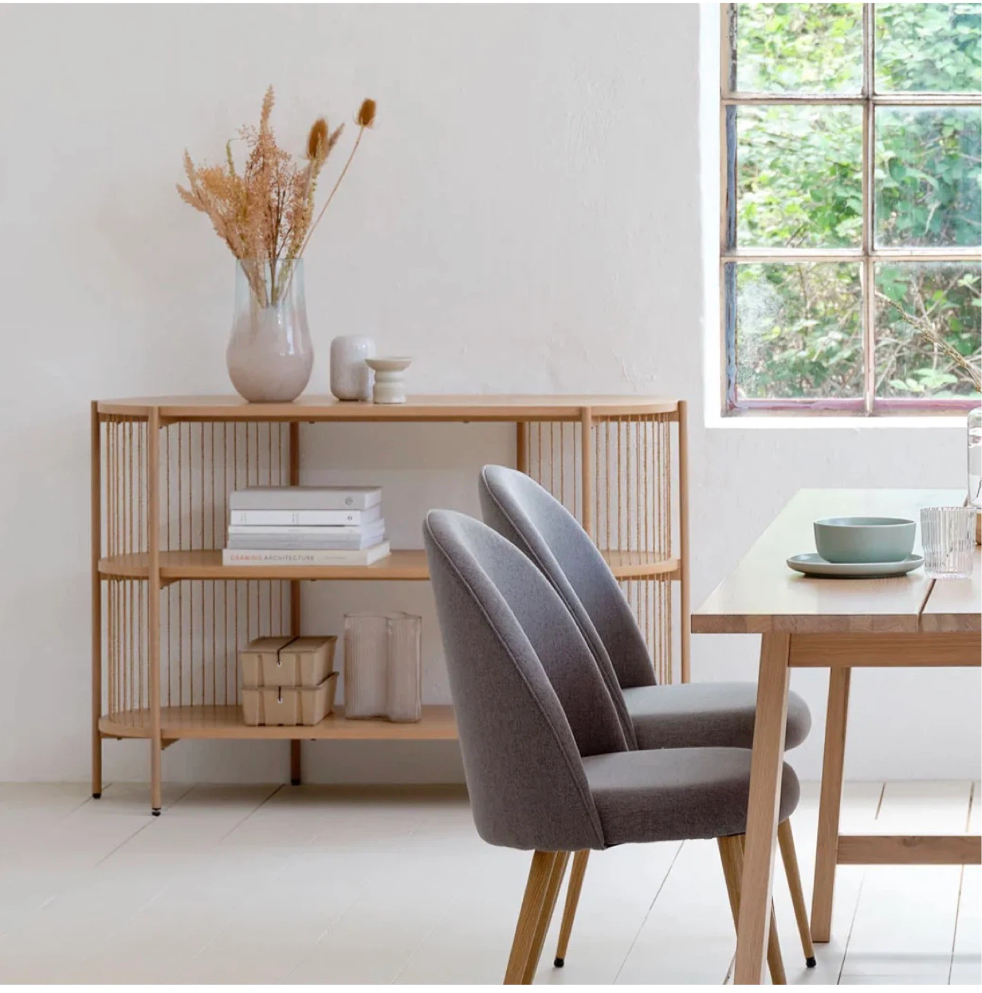 Wood and Metal 3-Tier Shelf Unit / Sideboard - photo 2