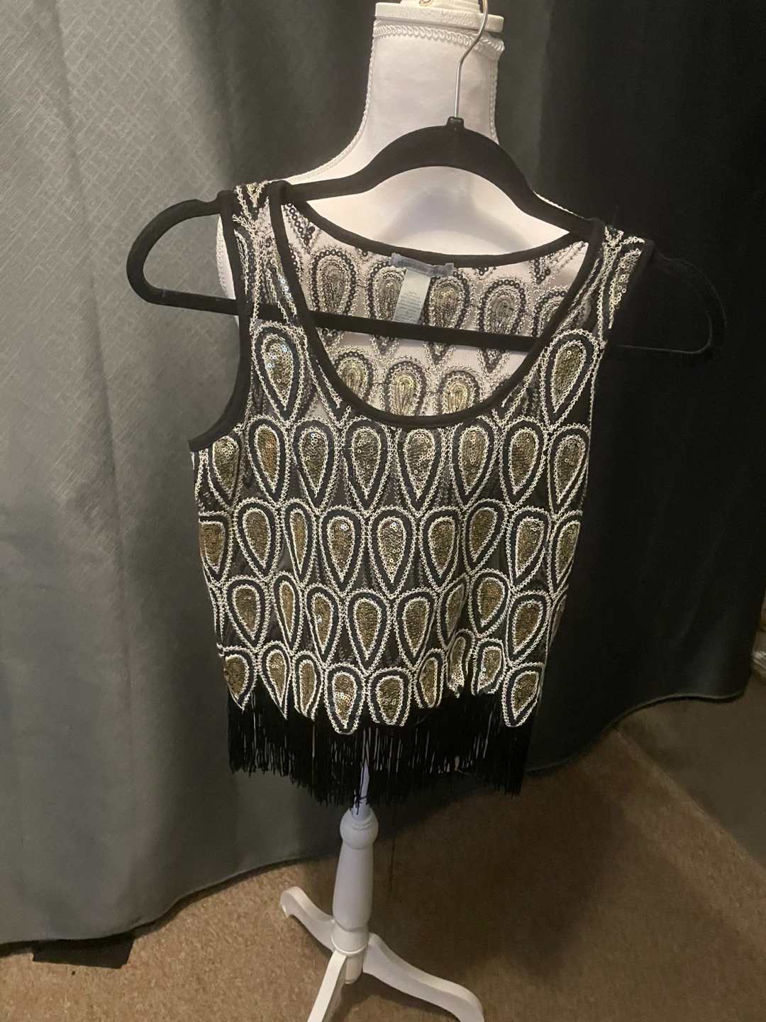 Charlotte Russe Sequin Embellished Tank Top