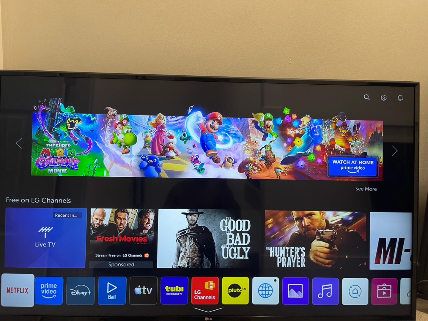 LG 55" 4K UHD Smart TV