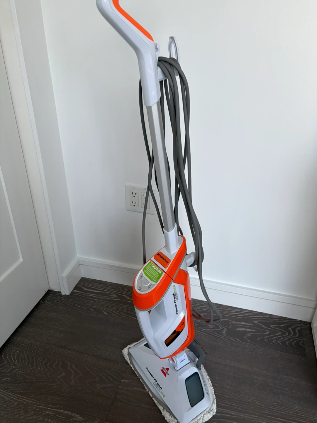 Bissell PowerFresh Lift-Off Pet Steam Mop, Orange - photo 4