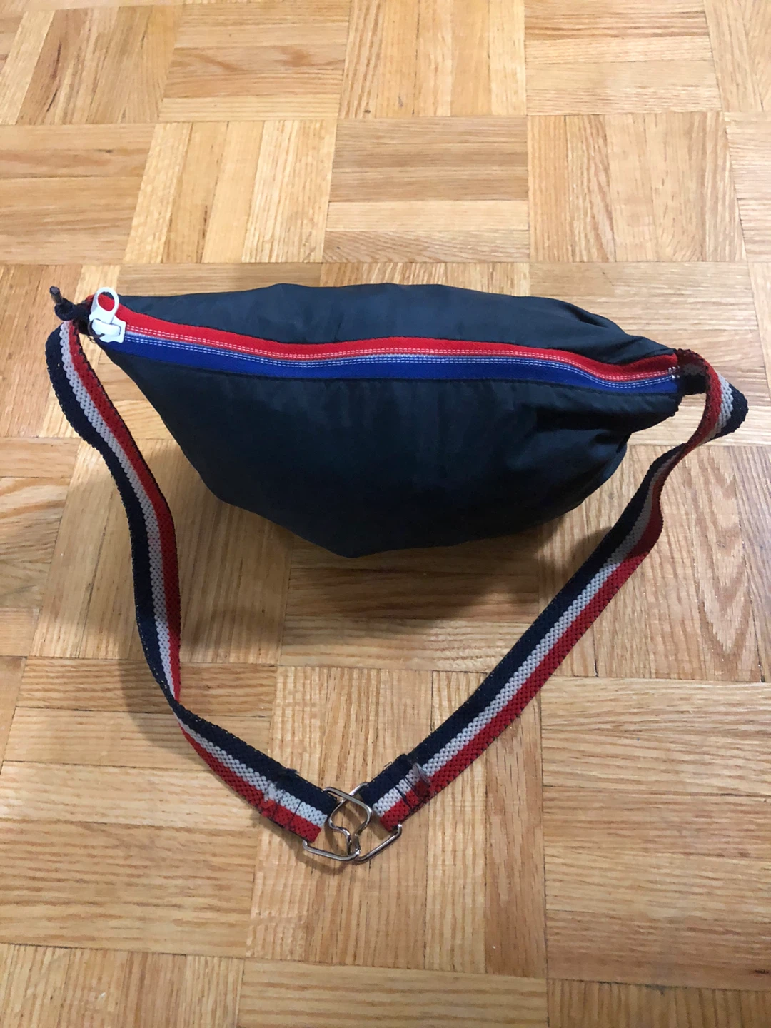 Navy Blue Anorak windbreaker folds into bag - photo 2