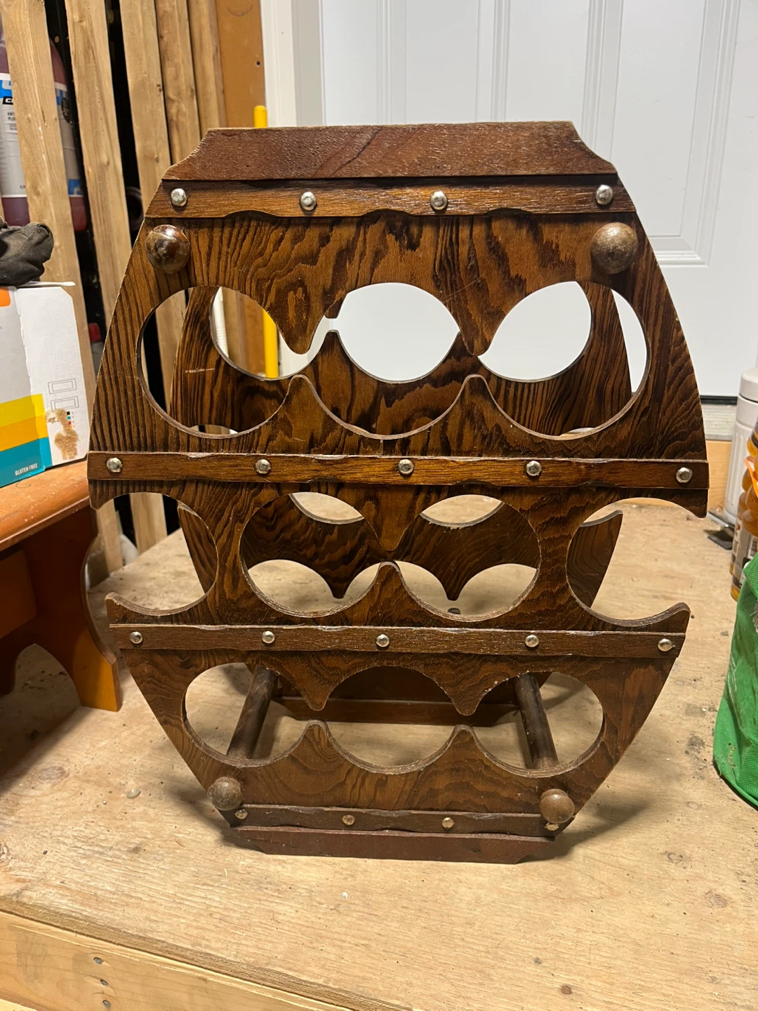 Barrel Shaped Wine Rack