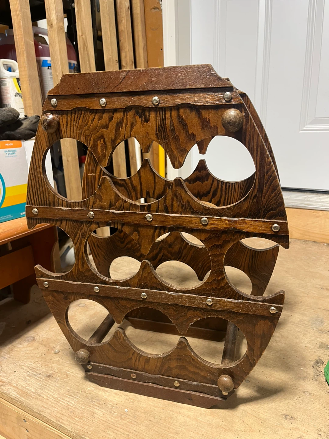 Barrel Shaped Wine Rack - photo 2