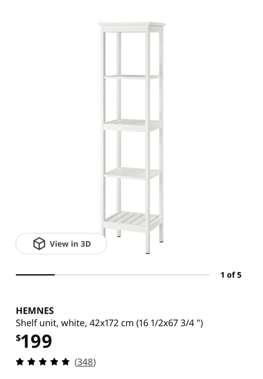 IKEA HEMNES Shelf Unit - photo 3
