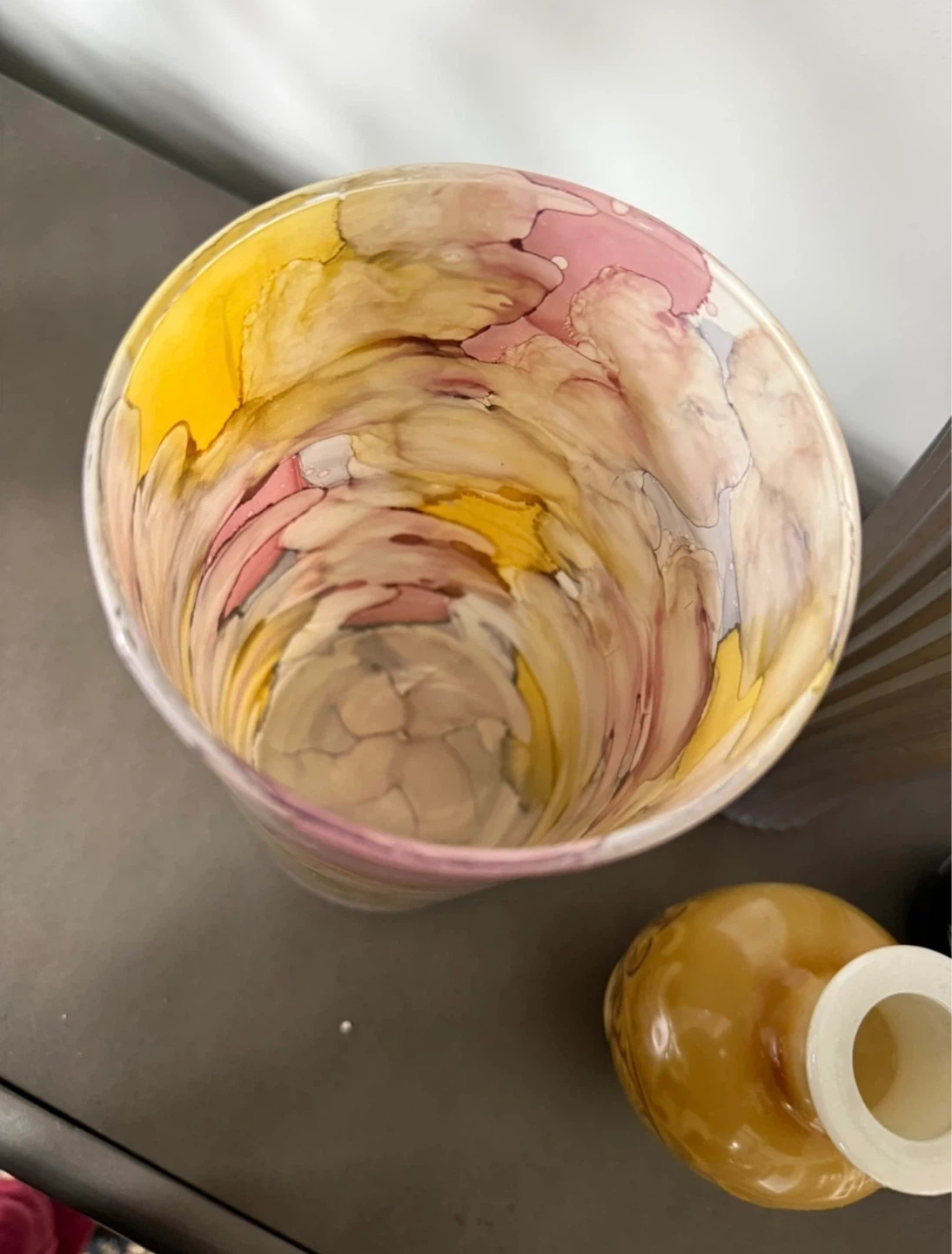 Decorative Blown Glass Vase - Swirl Pattern - photo 2