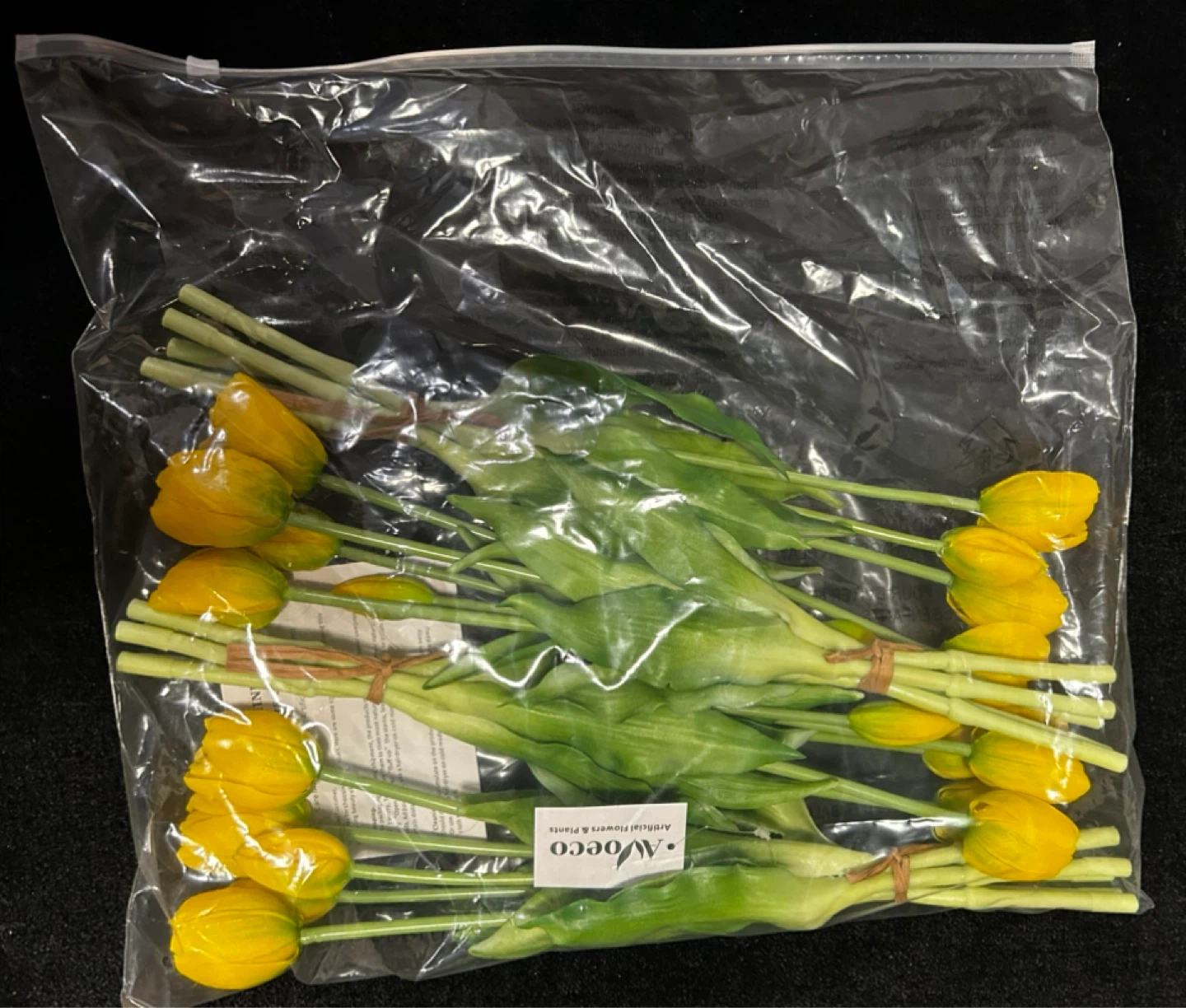 Artificial Yellow Tulips - 20 Pcs