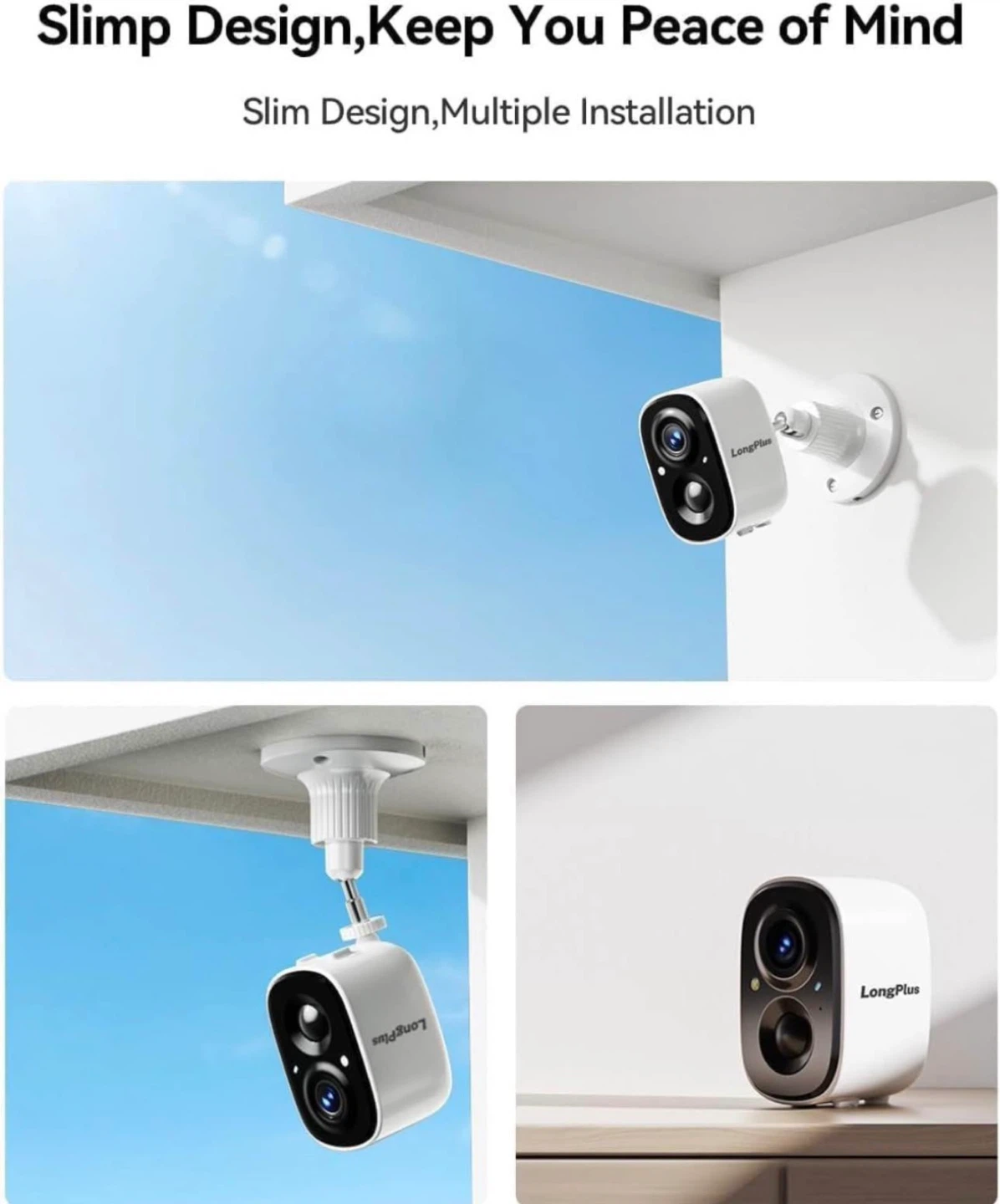 Brand new LongPlus 2K QHD Security Cameras - Color Night Vision - photo 4