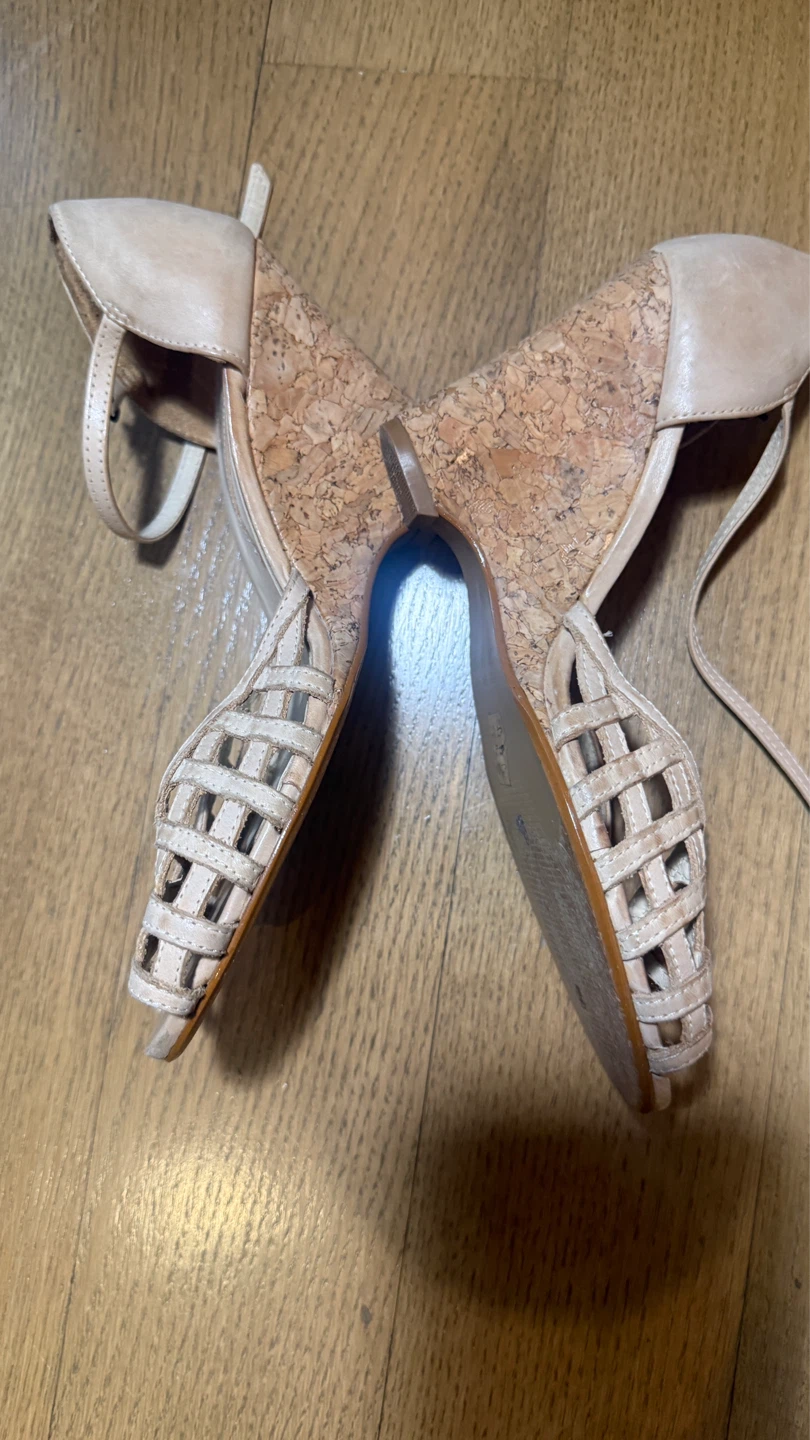 Strappy Cork Wedge Sandals - photo 2
