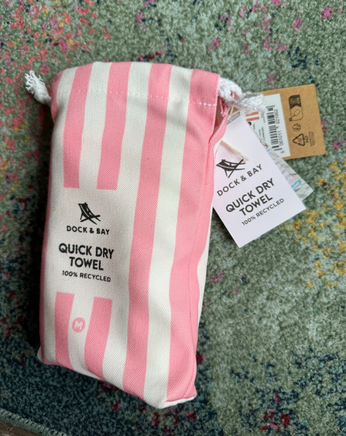 Dock & Bay Quick Dry Towel - Medium - Cabana Light Malibu Pink
