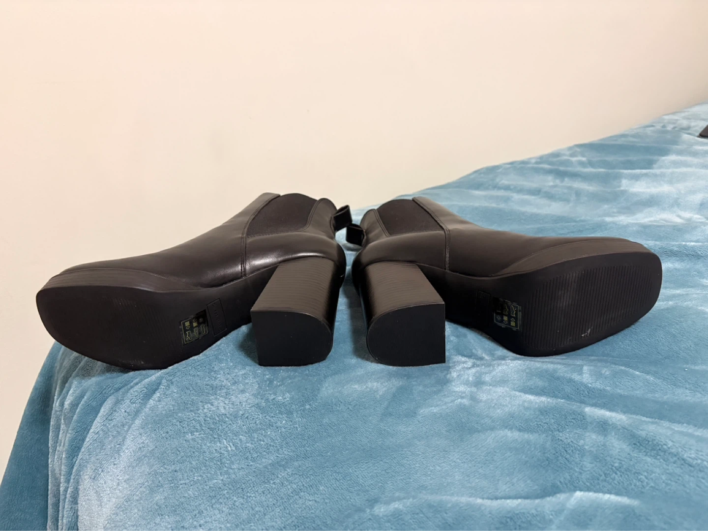 Call It Spring Black Vegan Platform Heel Boots - photo 5