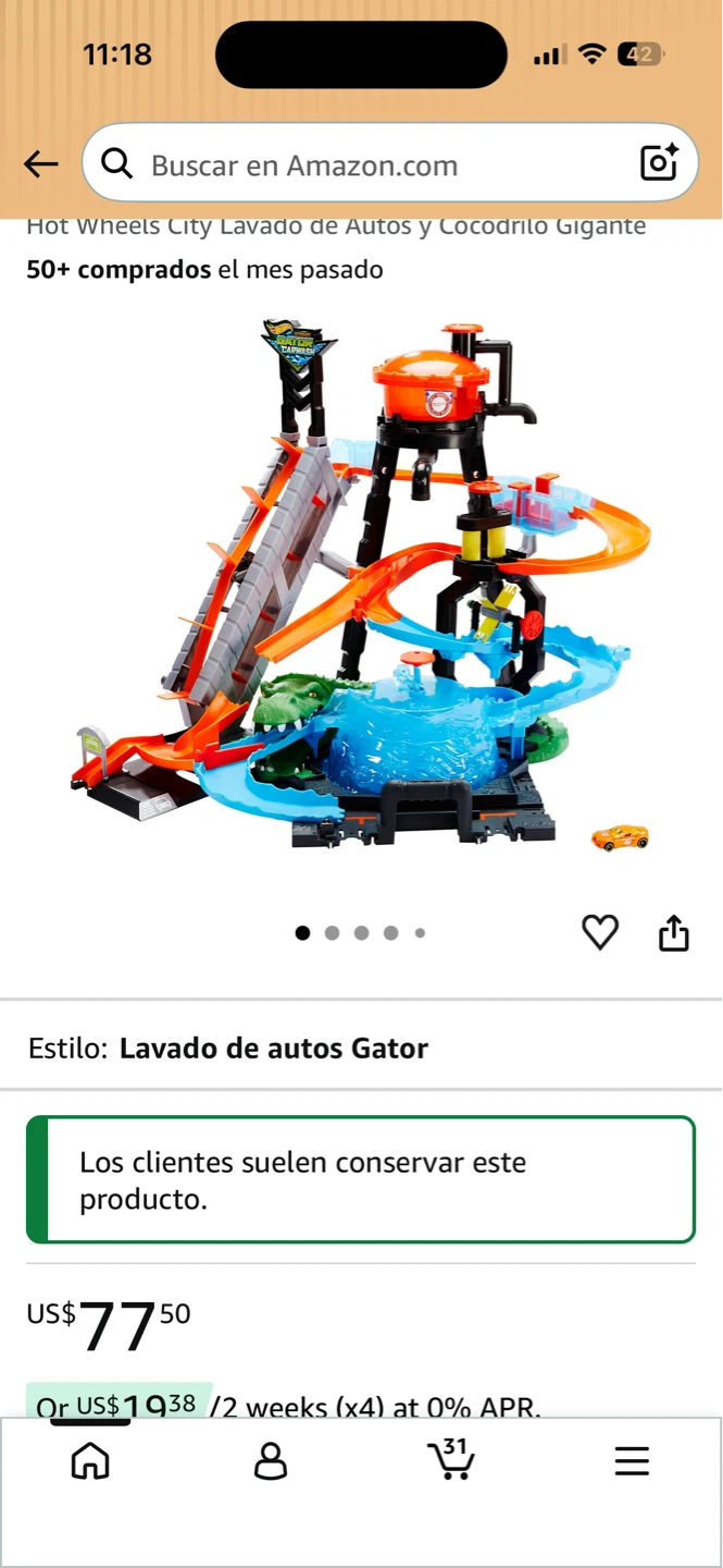 Hot Wheels City Car Wash Gator Playset - photo 2