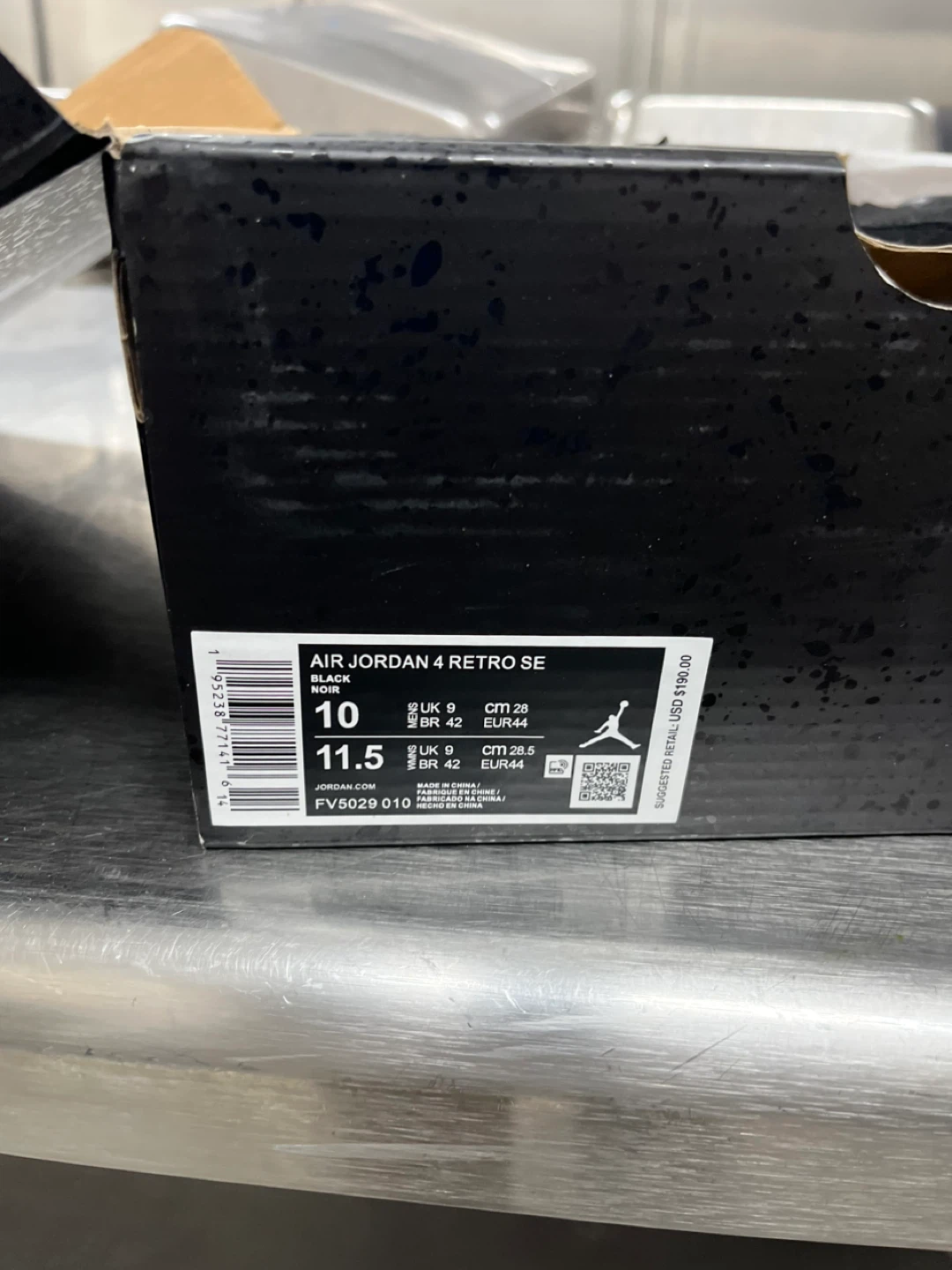 Air Jordan 4 Retro SE Black  Men's Shoes - photo 2