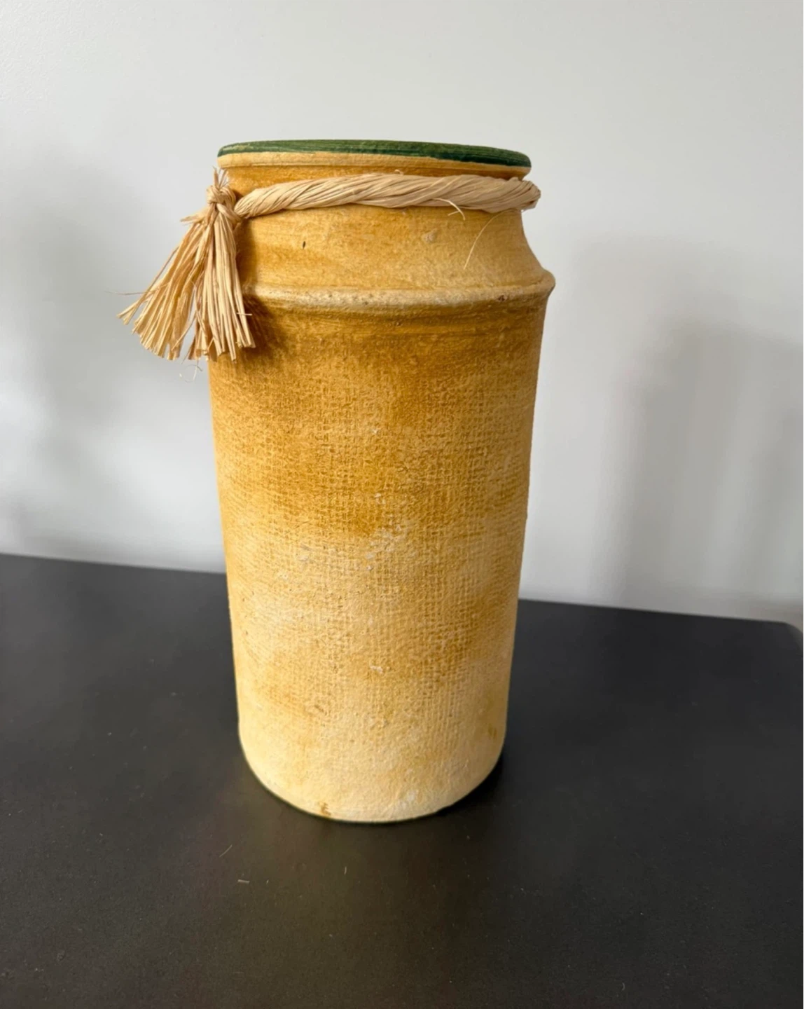 Decorative Ceramic Vase with Text and Flower Design - photo 3