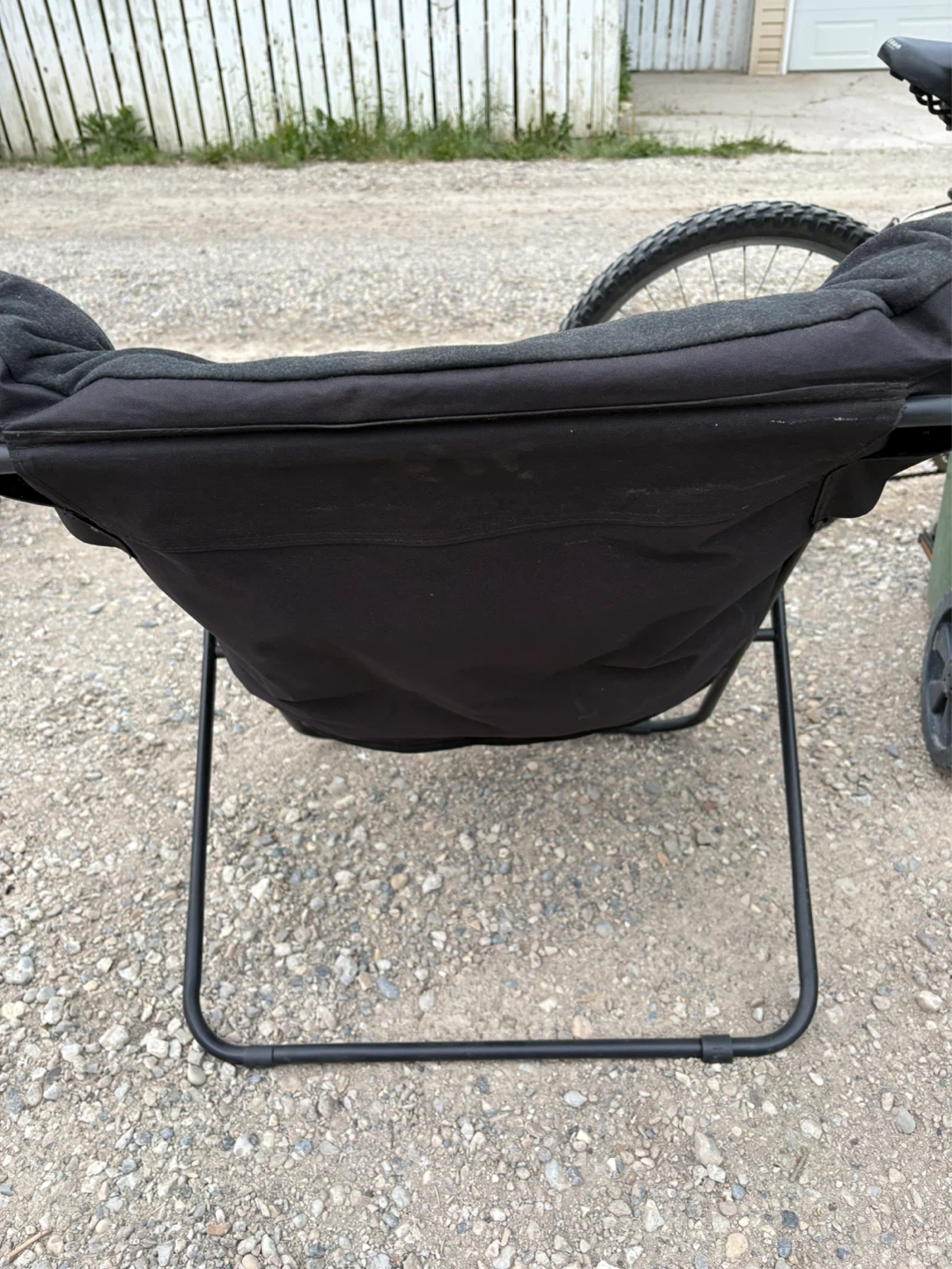 Black Padded Folding Chair - photo 2