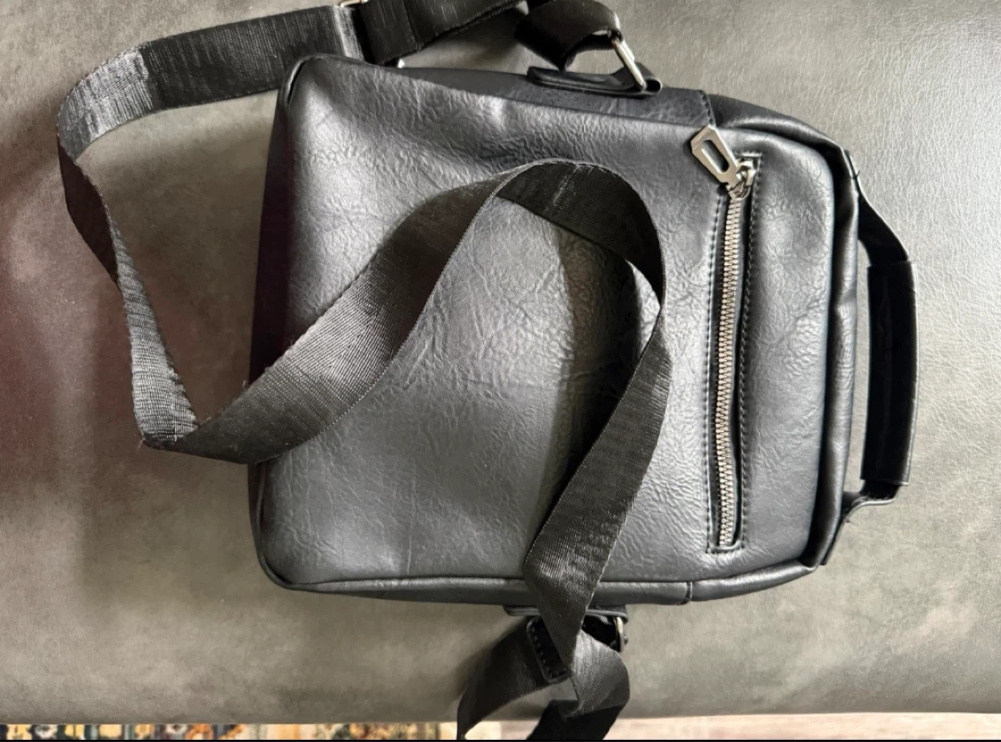 Weixier Black Faux Leather Crossbody Bag - photo 3