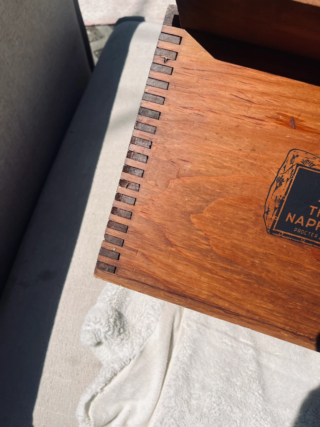 Vintage P and G The White Naphtha Soap Wooden Crate - photo 3