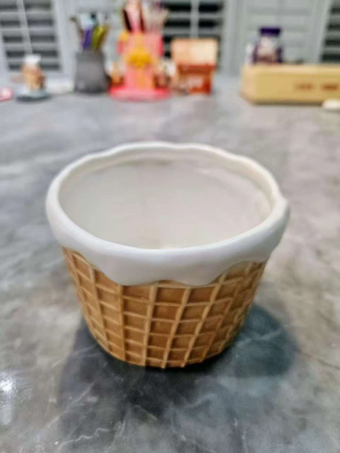 Ice Cream Cone Ceramic Mug - NEED TO SELL EVERYTHING - photo 2