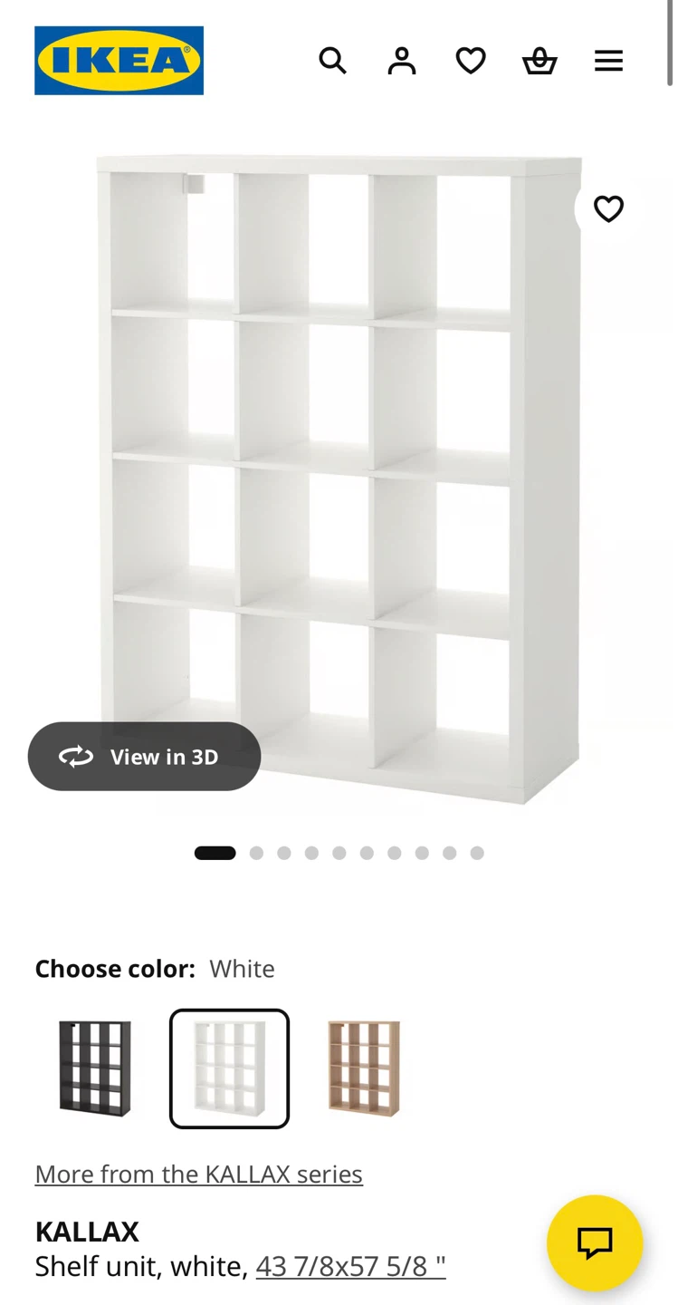 IKEA KALLAX Shelf Unit White