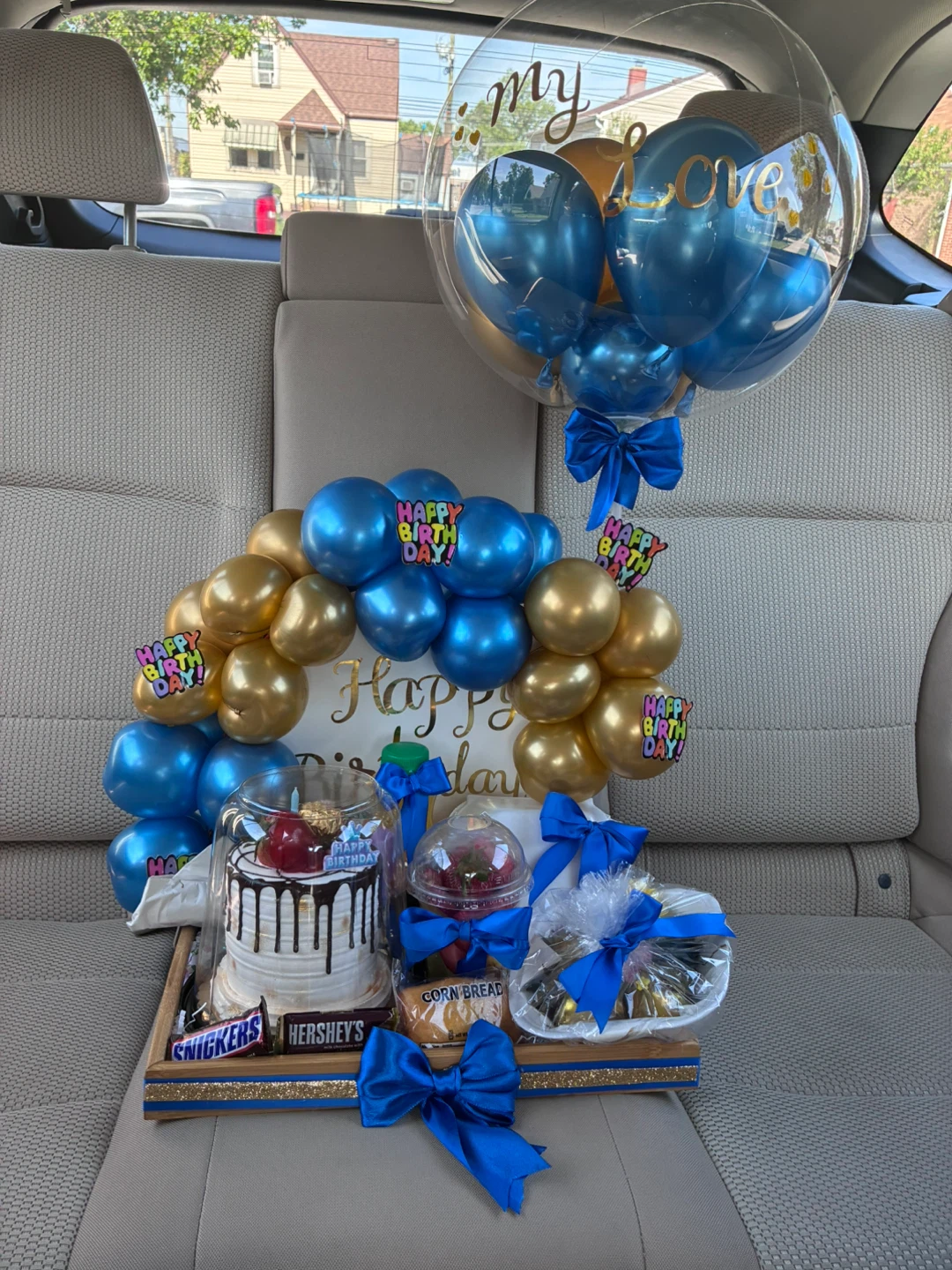 Birthday Gift Basket with Cake & Treats