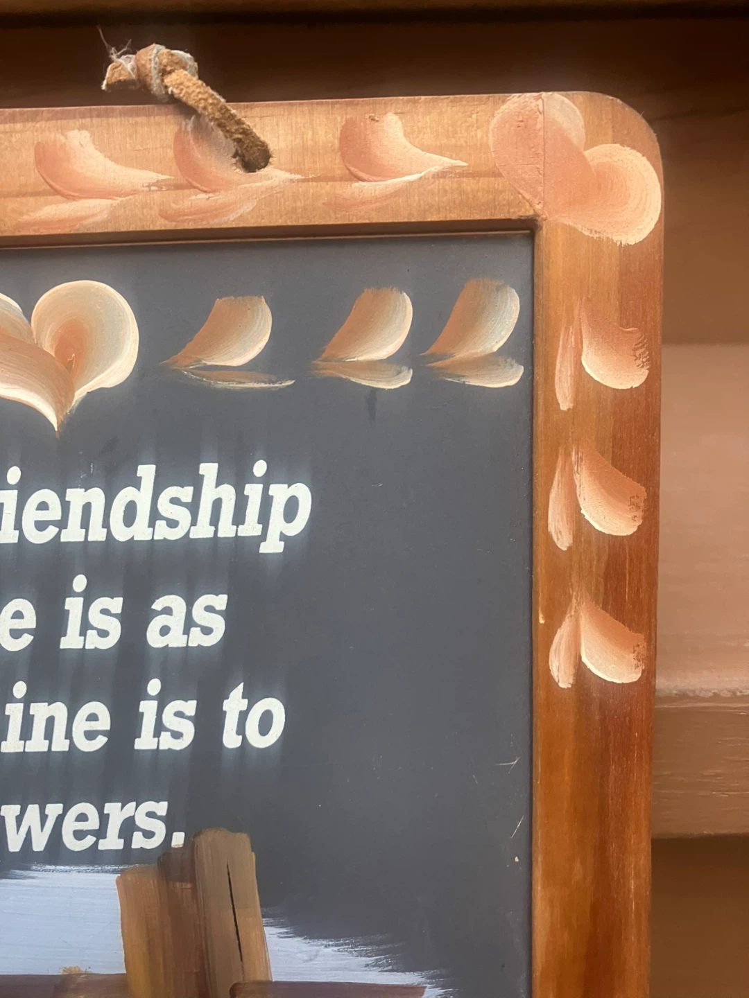 Hand-Painted Friendship Plaque - 8.5” x 11.5” - photo 4