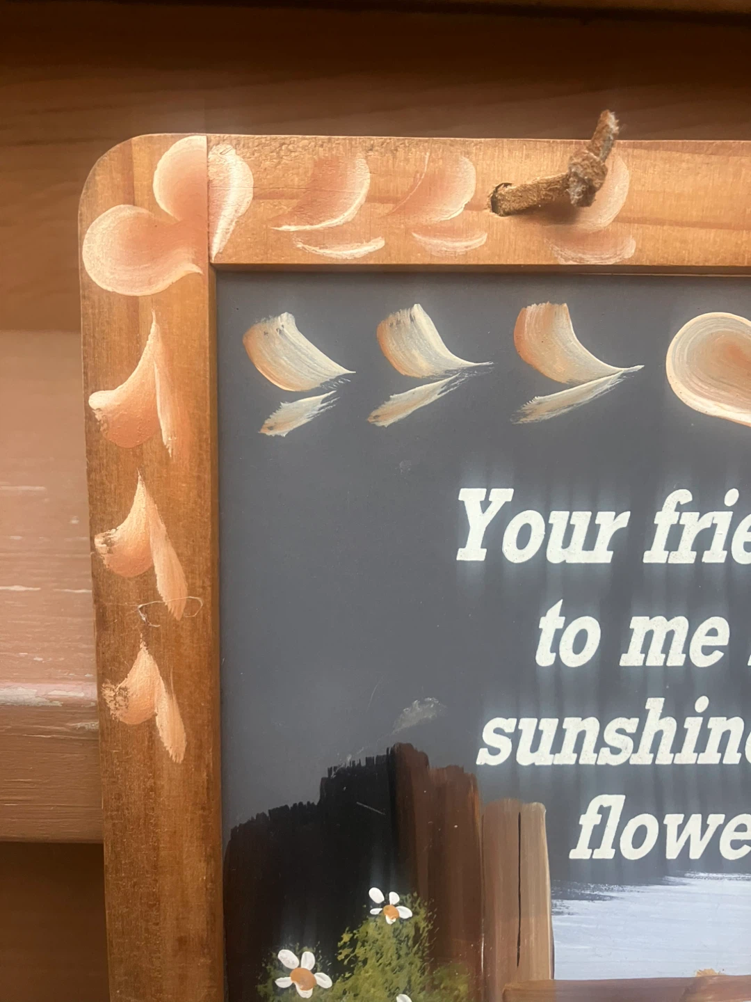 Hand-Painted Friendship Plaque - 8.5” x 11.5” - photo 3