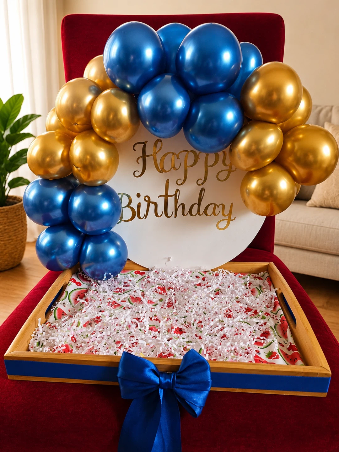 Birthday Gift Basket with Cake & Treats - photo 2