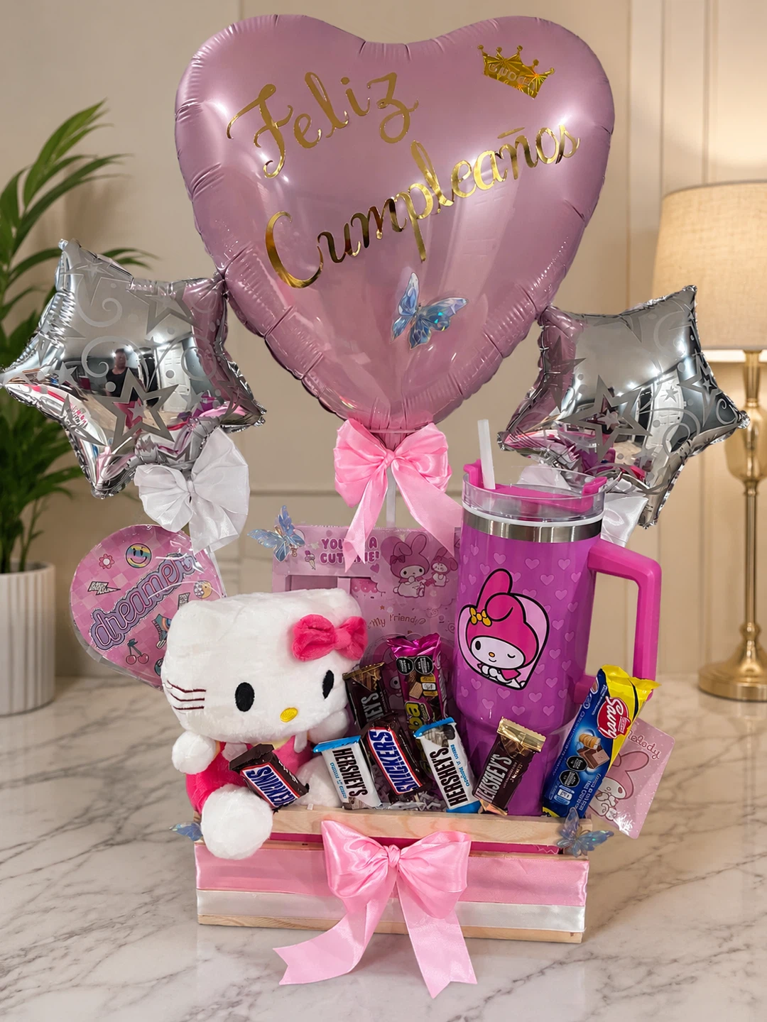 Birthday Gift Basket with Cake & Treats - photo 3