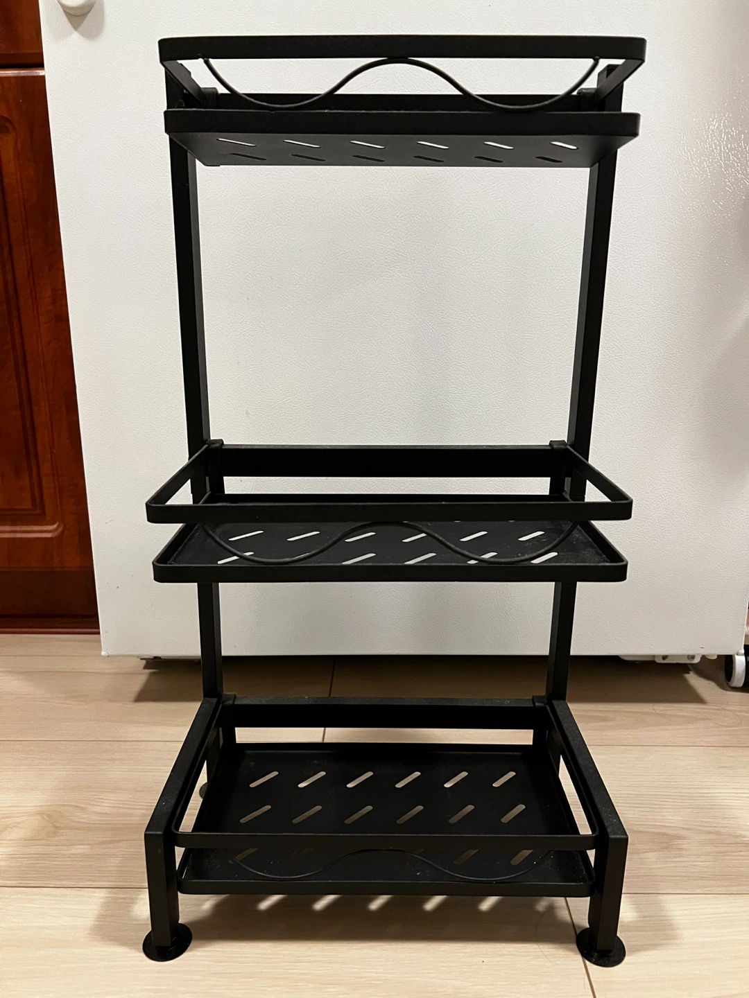 Black 3-Tier Metal Shelf Organizer