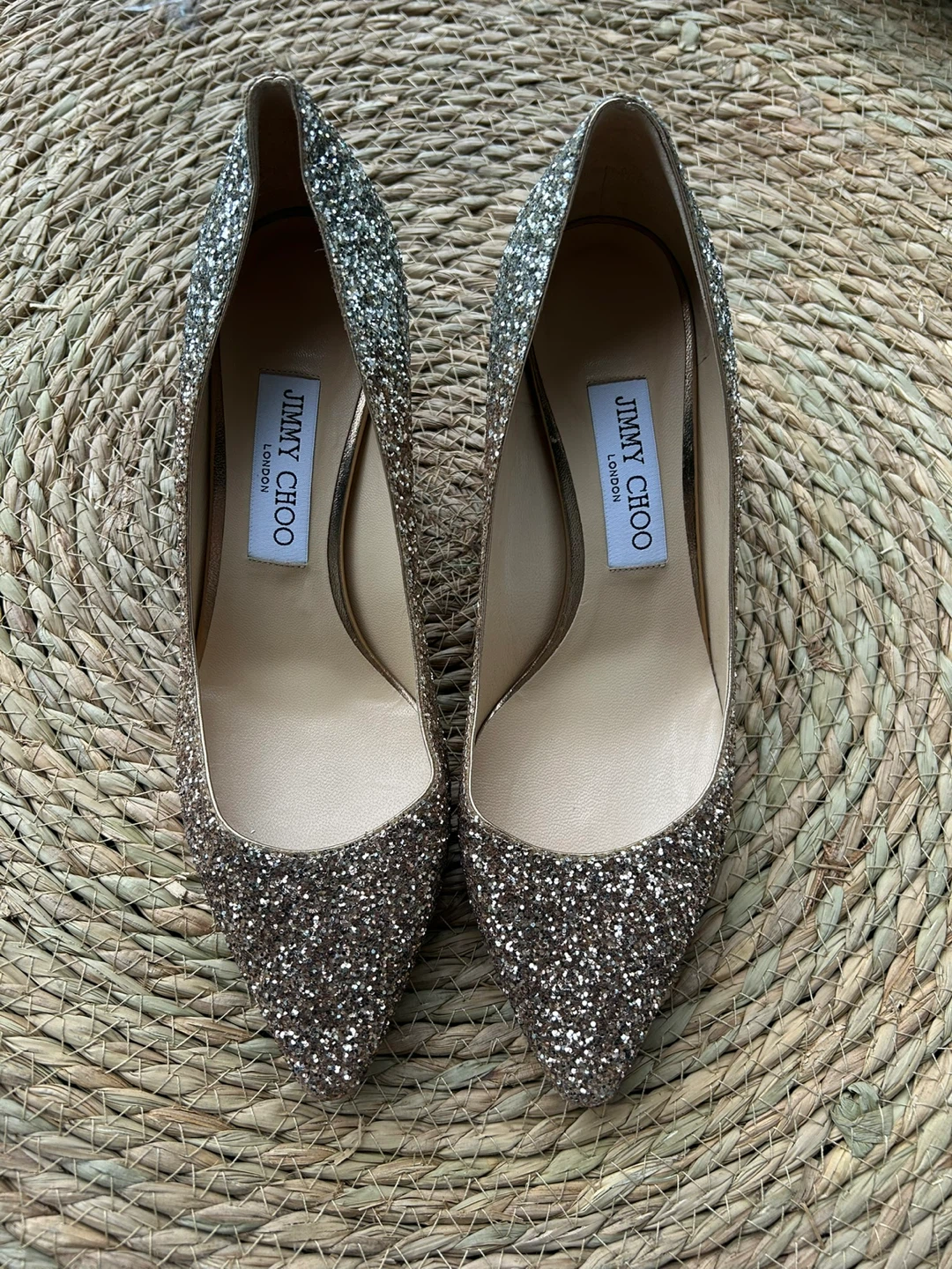 Jimmy Choo Glitter Heels