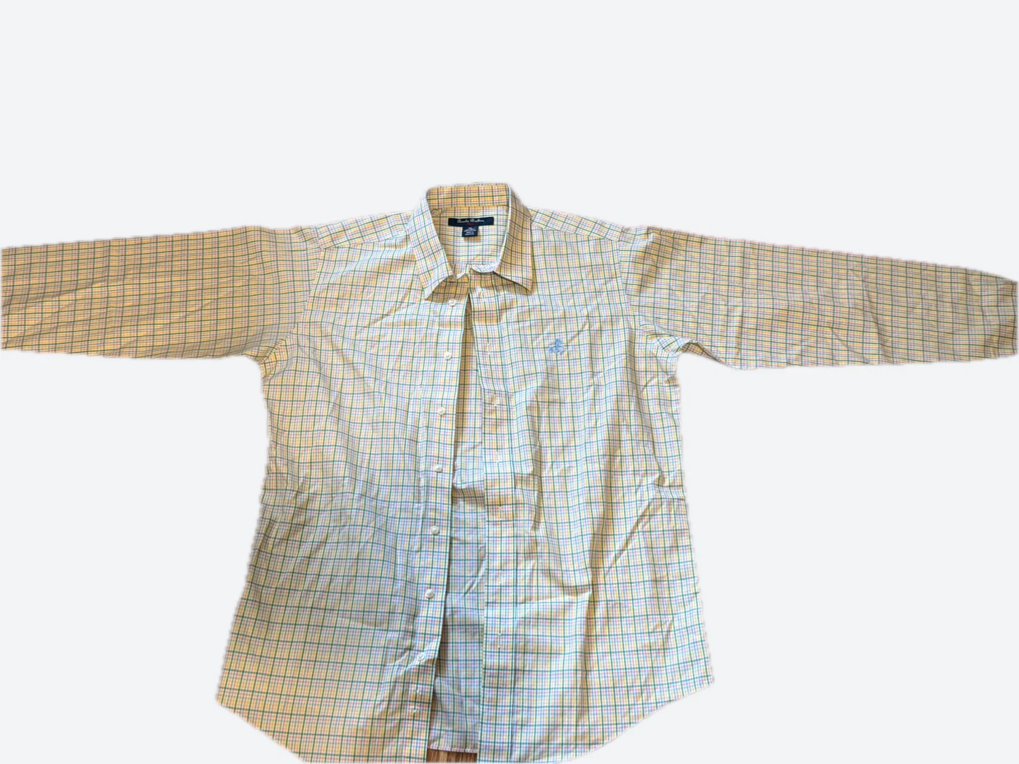 Brooks Brothers Non-Iron XL Cotton Checkered Long Sleeve Shirt - photo 2