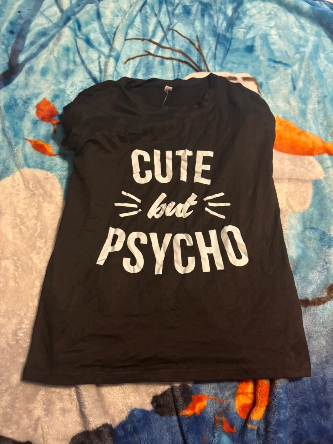 Black T-Shirt - Cute but Psycho Graphic Tee