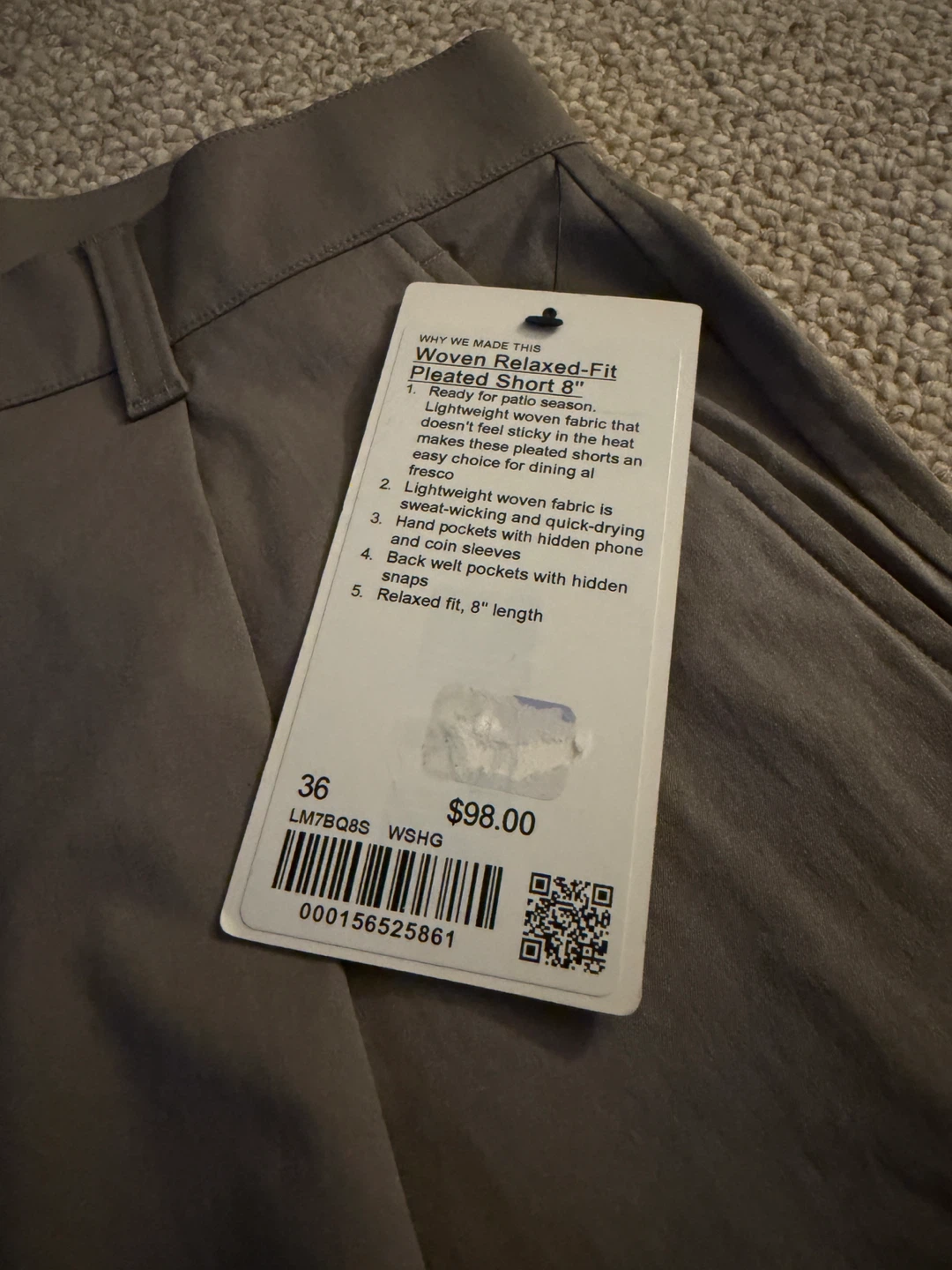 Lululemon Woven Relaxed-Fit Pleated Short 8" - photo 4