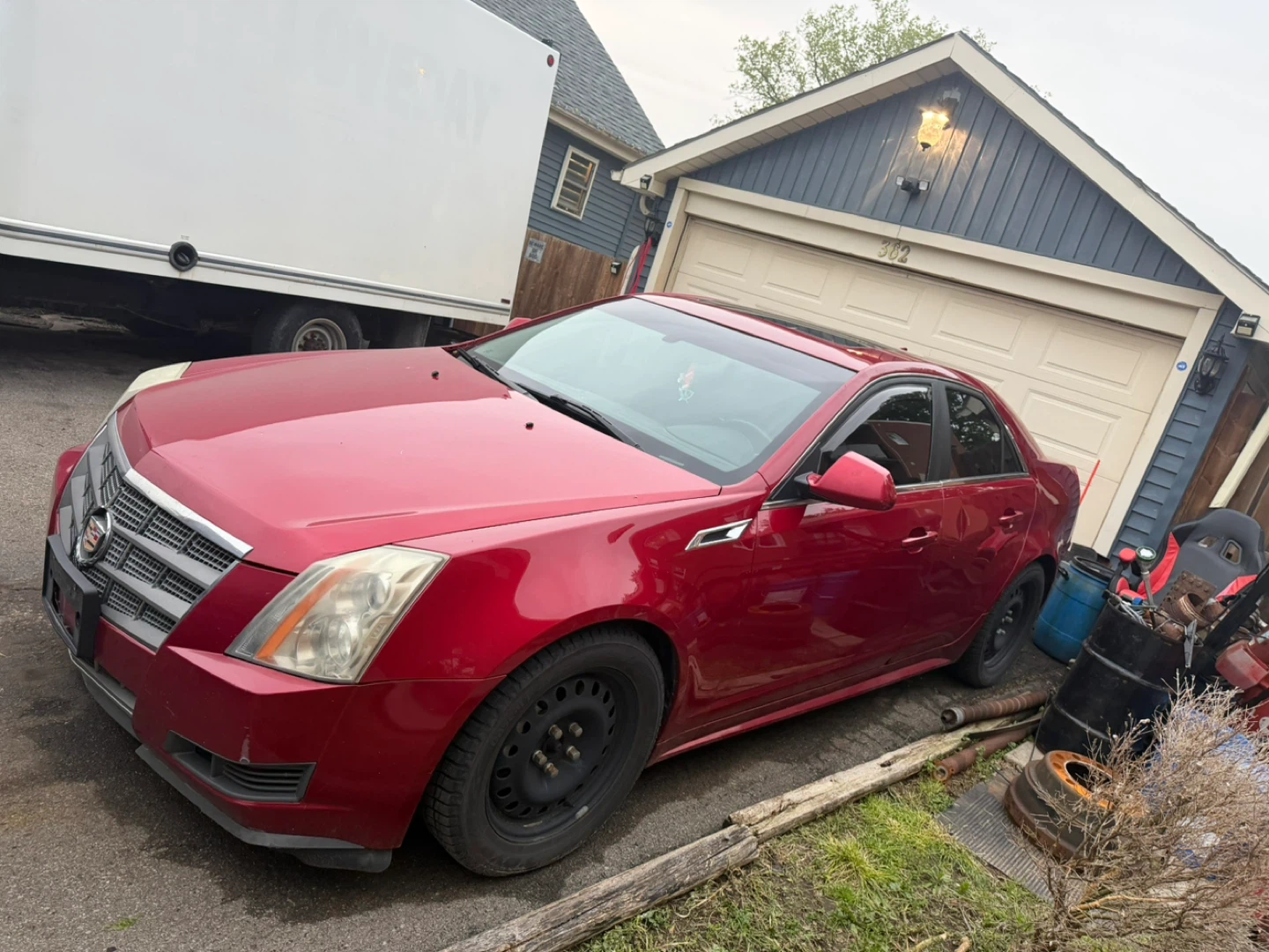 Red Cadillac CTS Sedan - photo 2