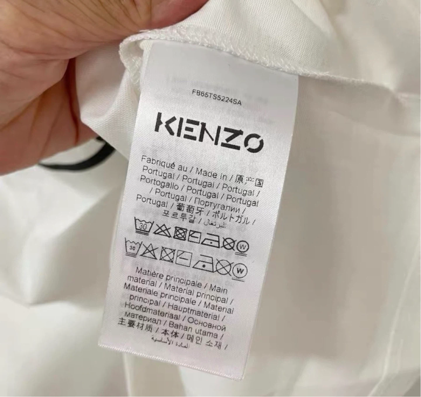 KENZO Tiger Graphic T-Shirt - White - Size L - photo 3