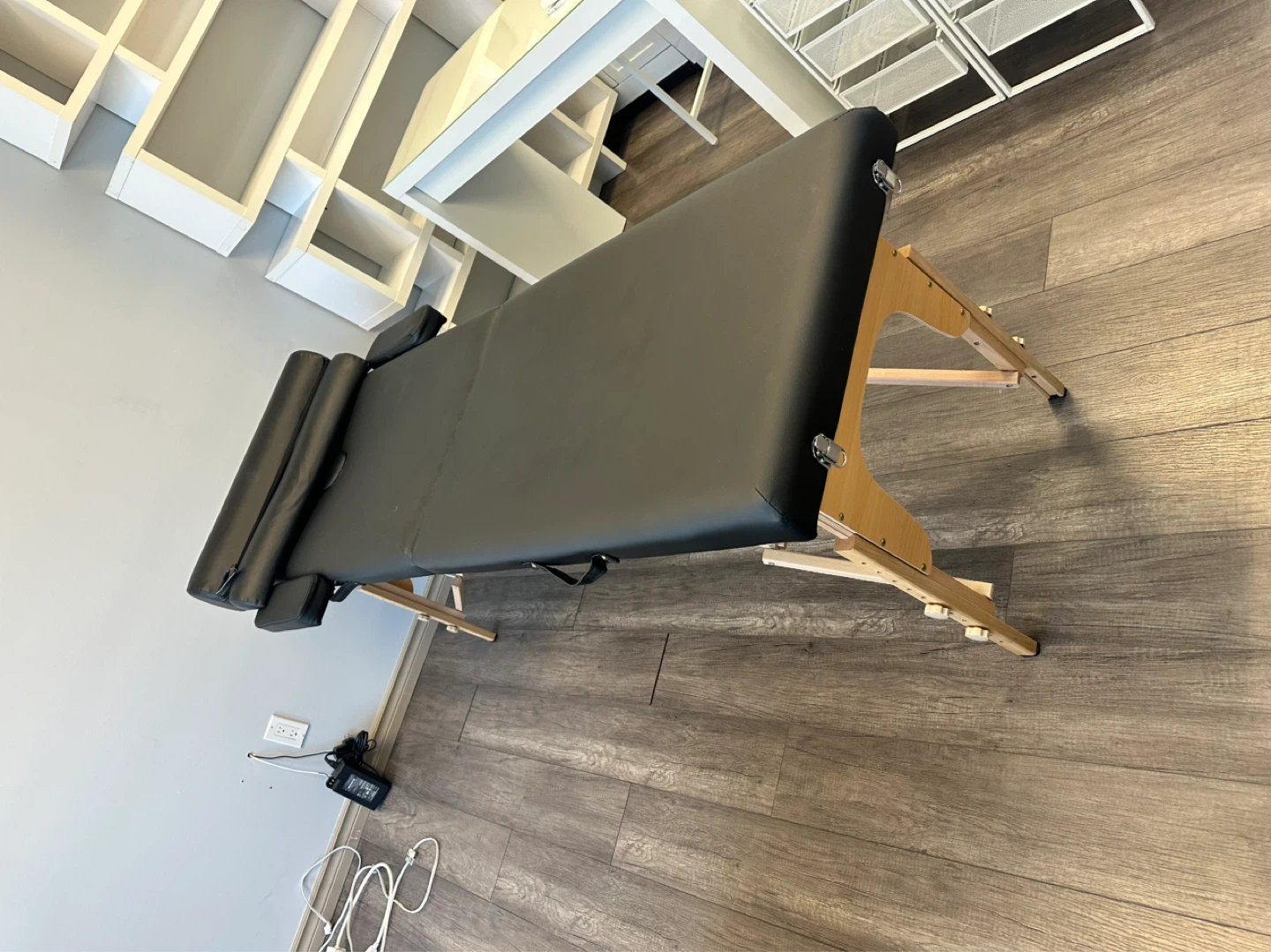 Black Massage Table with Face Cradle and Bolsters - photo 3