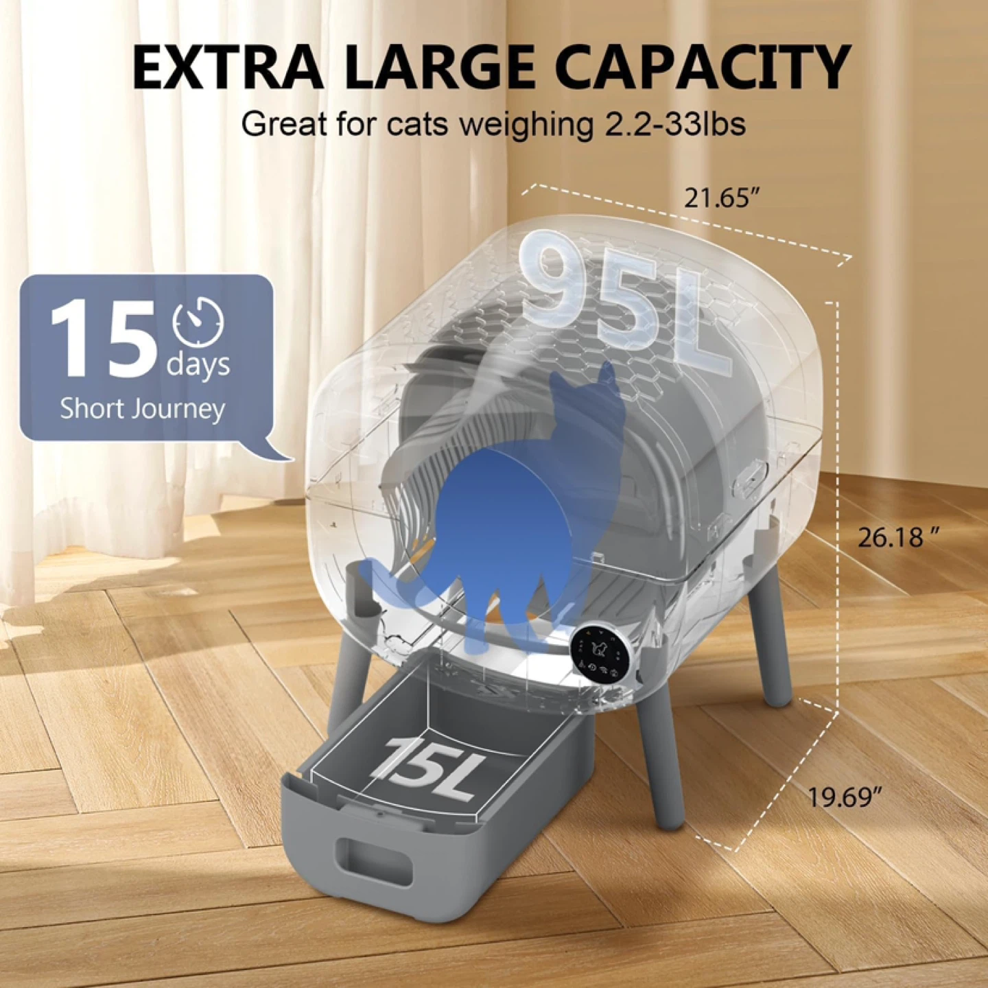 Automatic Cumrige Self Cleaning Litter Box - photo 2