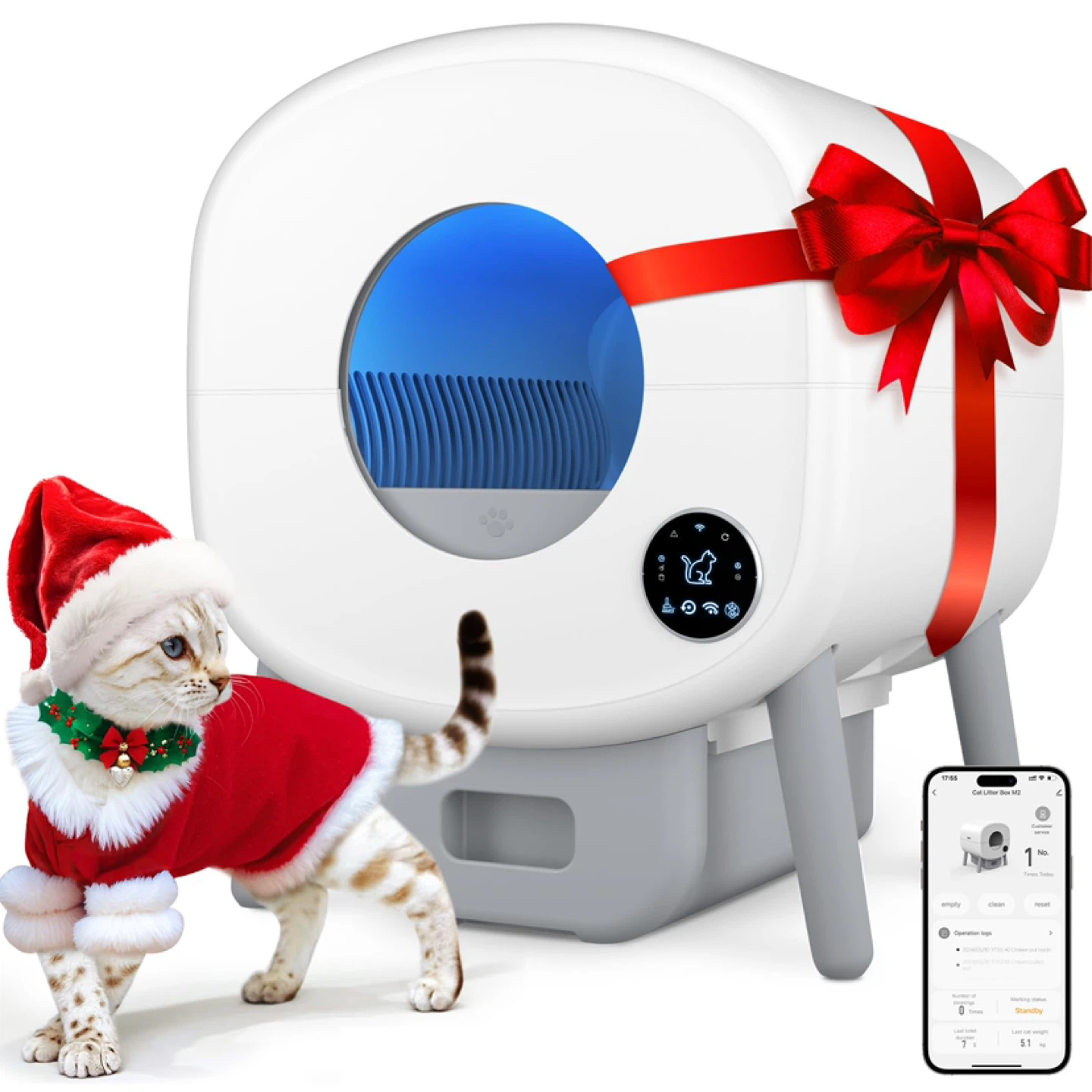 Automatic Cumrige Self Cleaning Litter Box