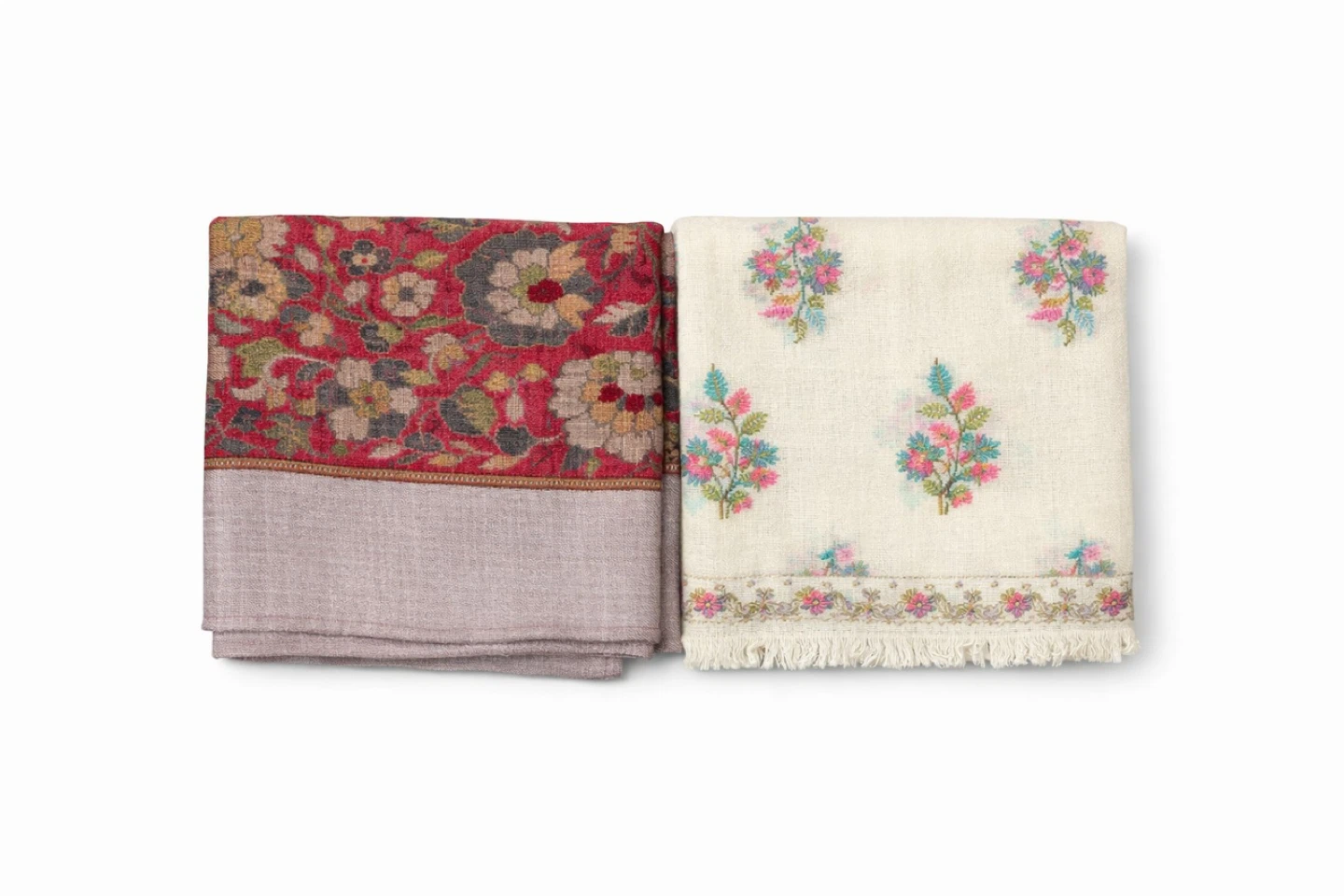 Assorted Embroidered Pashmina Shawls