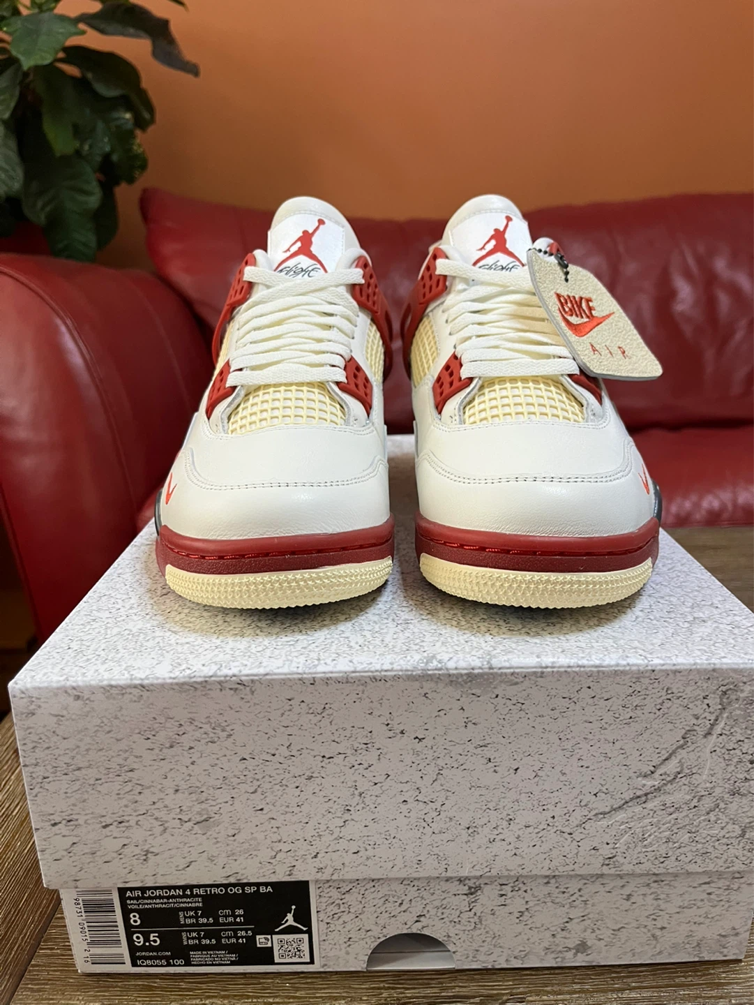 Jordan 4 Nigel Sylvester OG BAB Sail Cinnabar Anthracite - photo 3