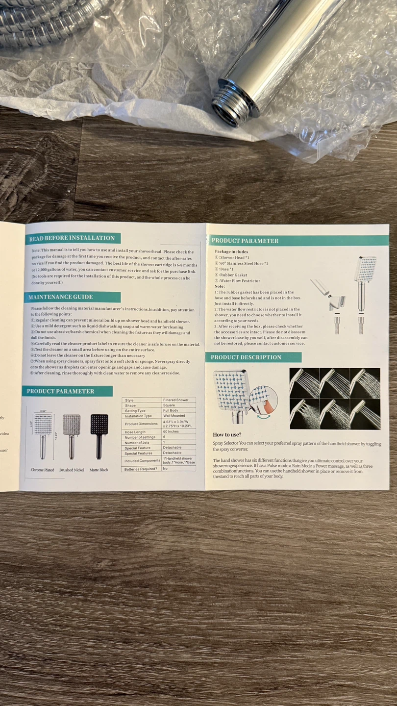 Filtered Shower Head Set - photo 3