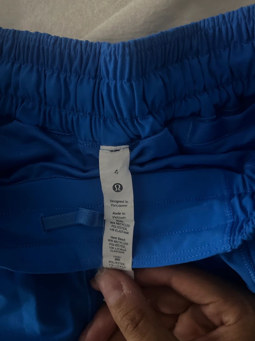 Lululemon Blue Running Shorts Size 4 - photo 3