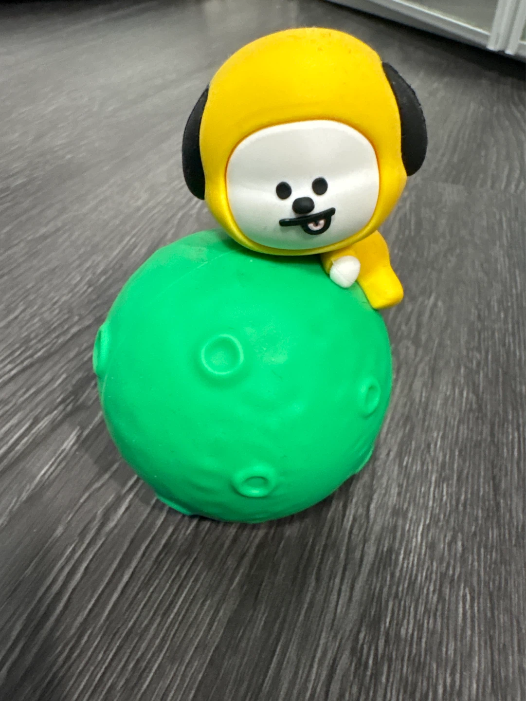 BT21 Chimmy Figure on Green Moon