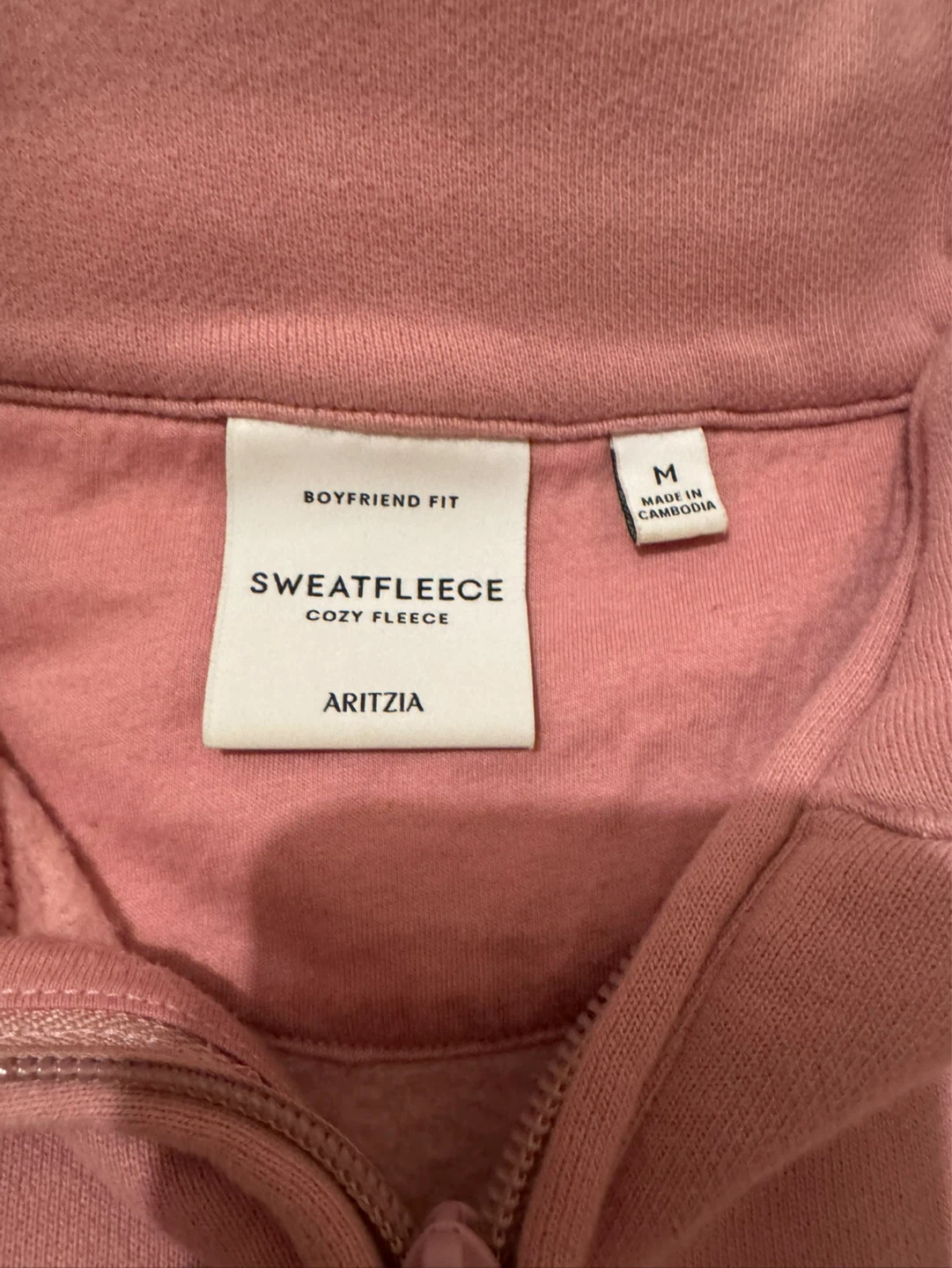 Aritzia Sweatfleece Cozy Fleece 1/4 Zip Sweater