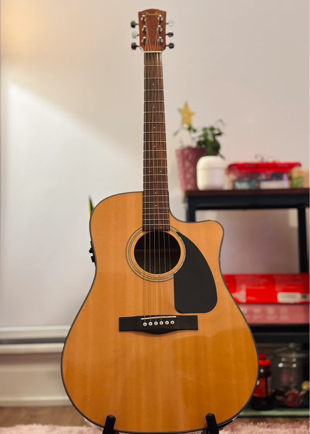 Fender CD-60 CE acoustic guitar like new - photo 2